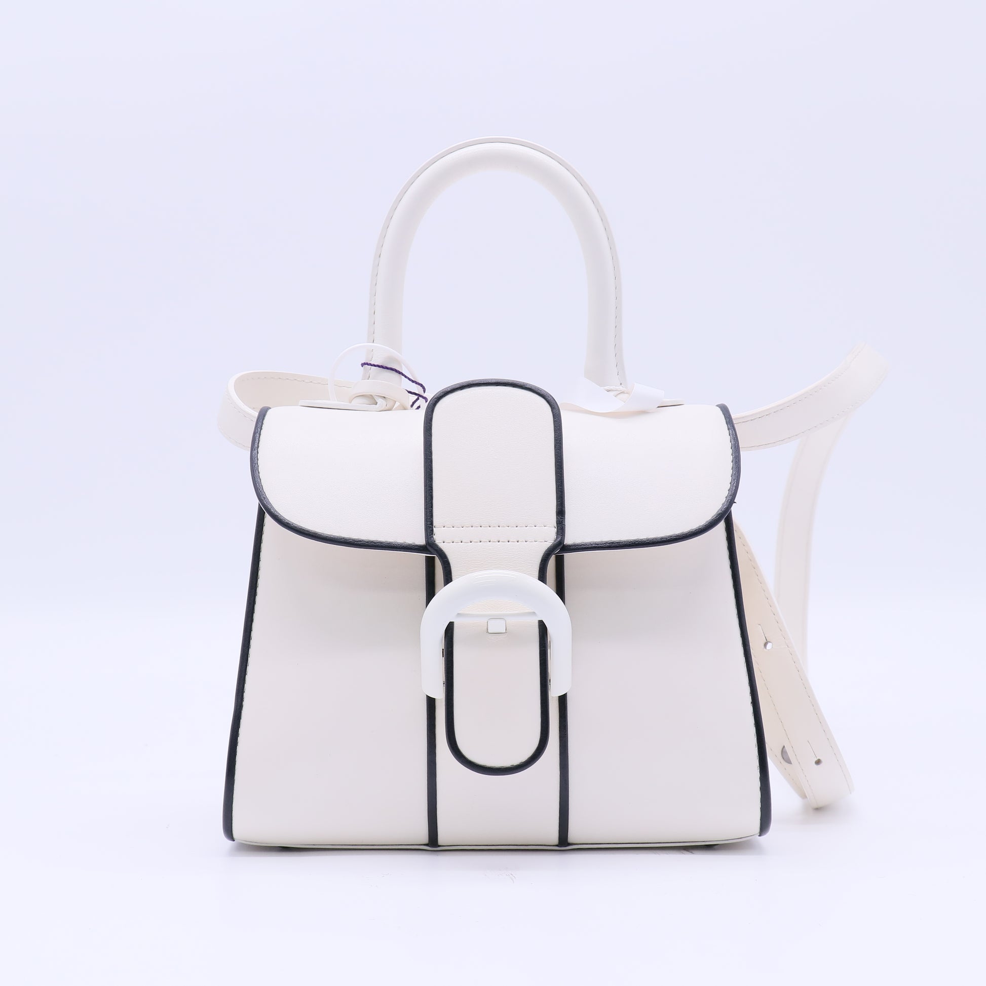 Delvaux Brillant Top Handle Bag Leather Mini Twins B22269