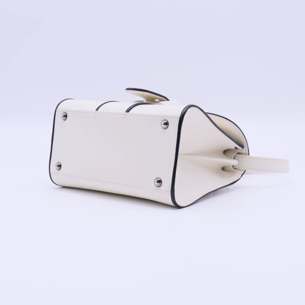 Delvaux Brillant Top Handle Bag Leather Mini Twins B22269