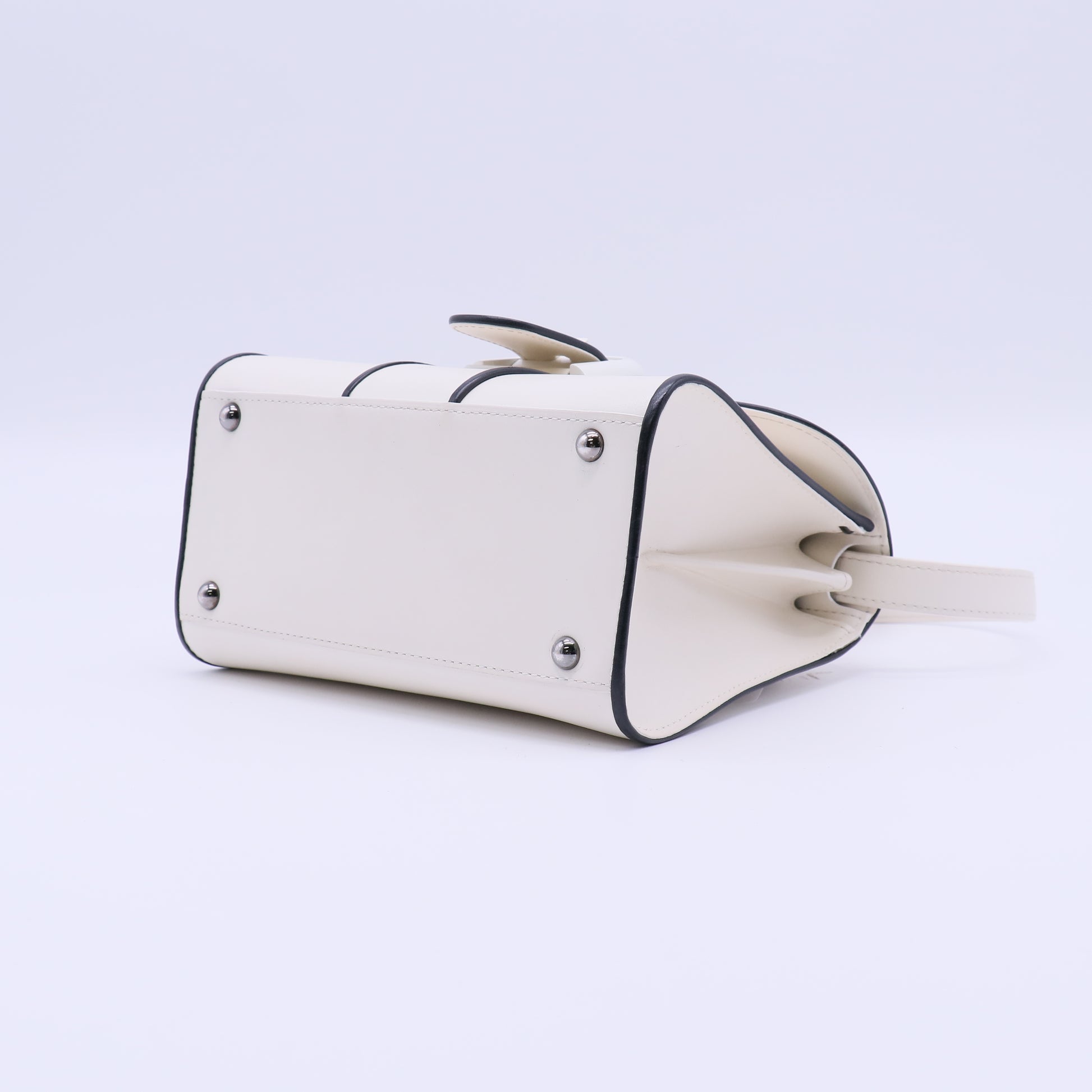 Delvaux Brillant Top Handle Bag Leather Mini Twins B22269