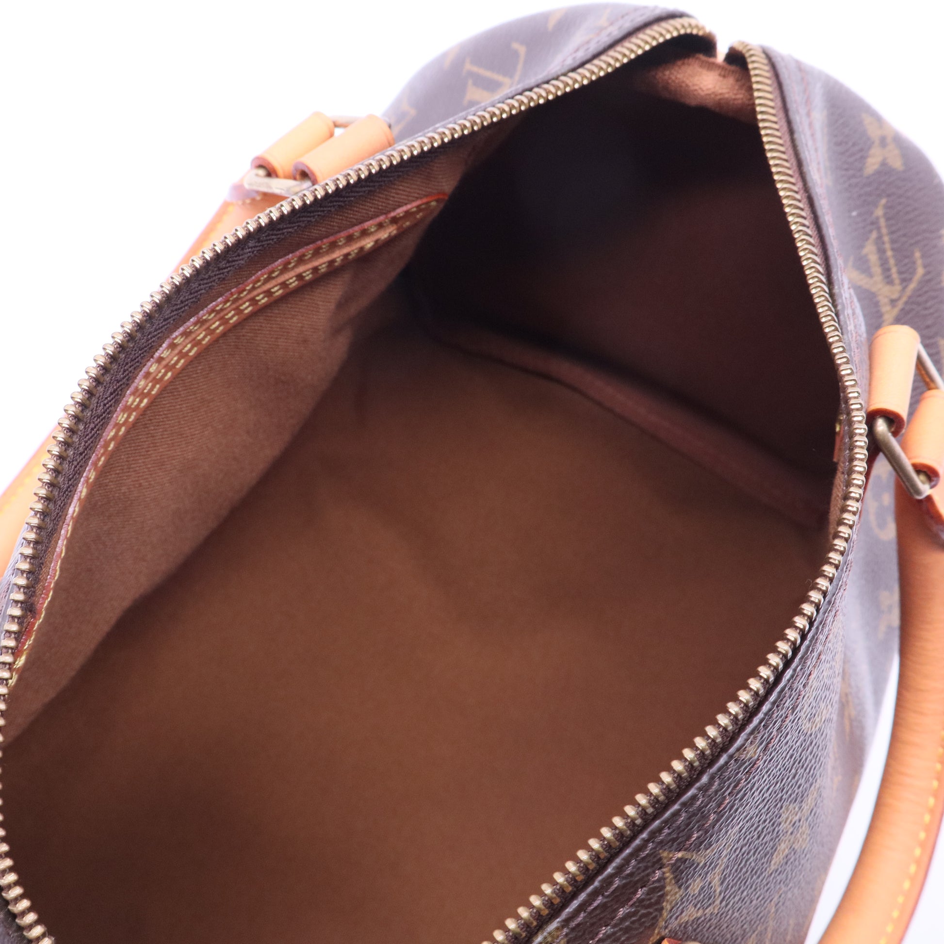 Louis Vuitton Monogram Speedy 30 Handbag Brown B10932 twins