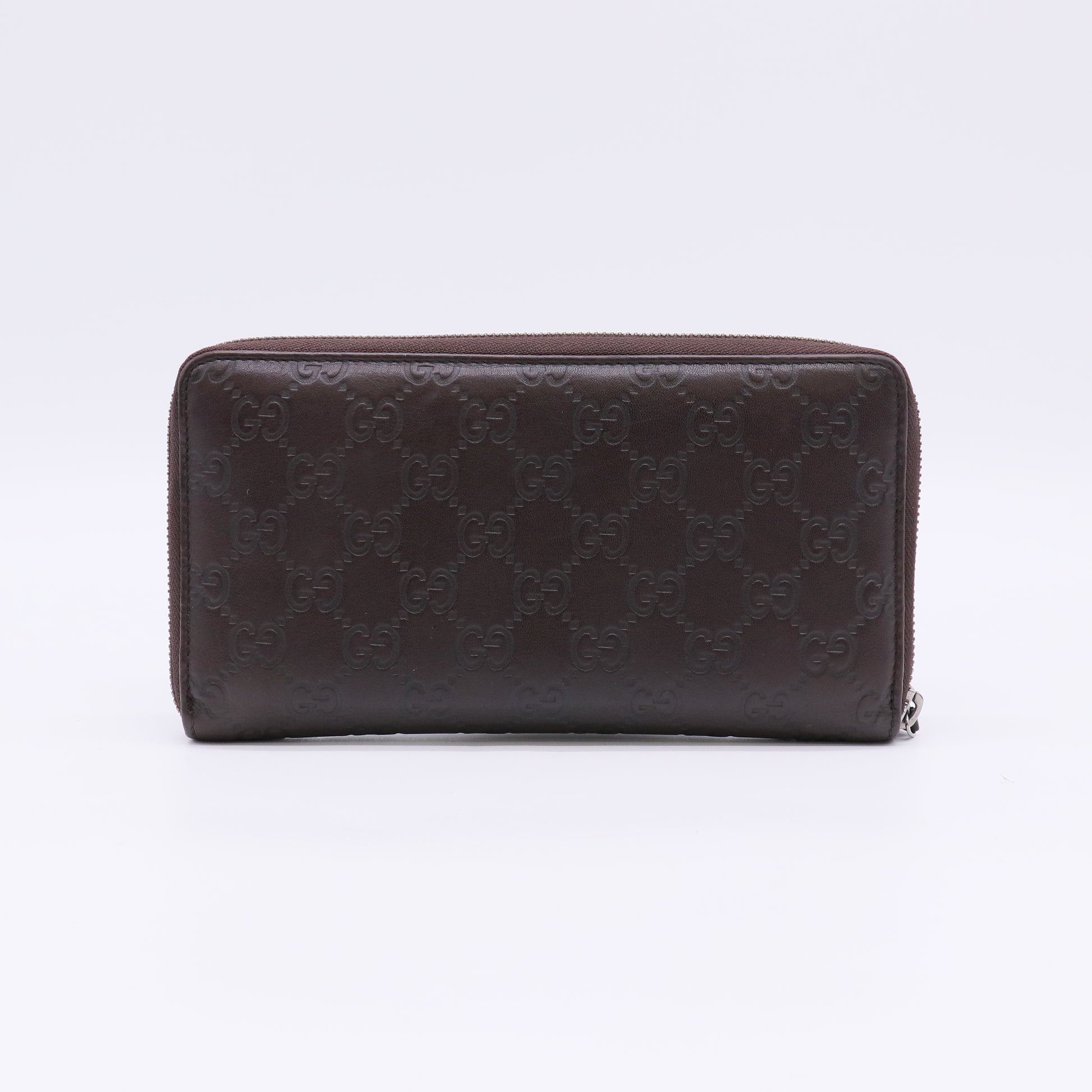 Gucci Guccissima Leather Zip-Around Wallet W22658