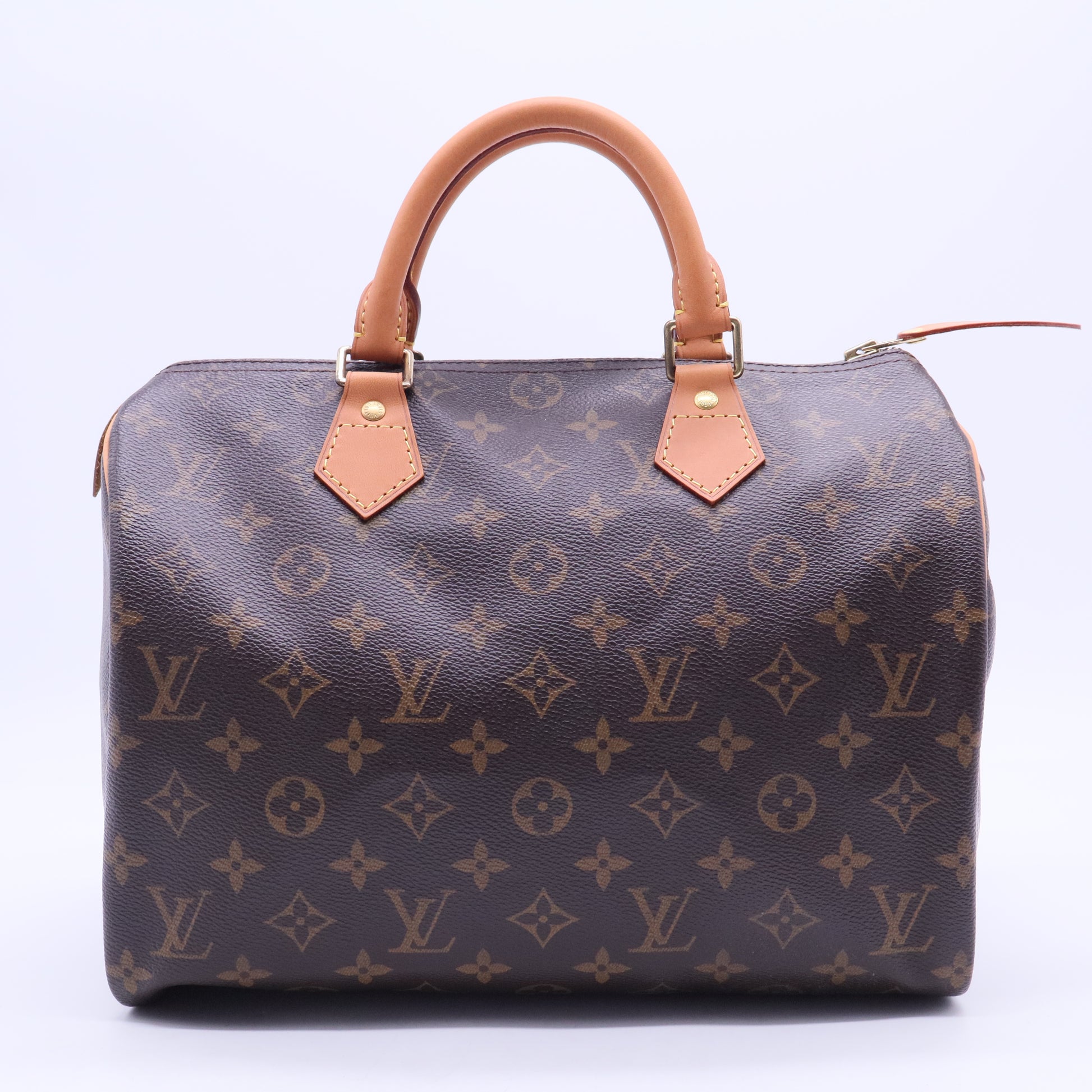 Louis Vuitton Monogram Speedy 30 Handbag Brown B10932 twins