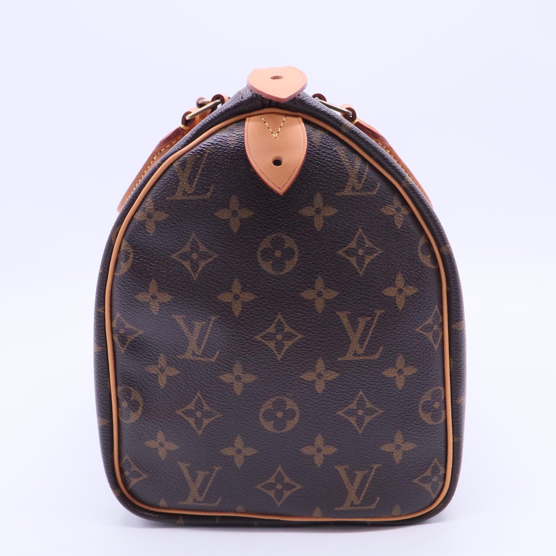 Louis Vuitton Monogram Speedy 30 Handbag Brown B10932 twins