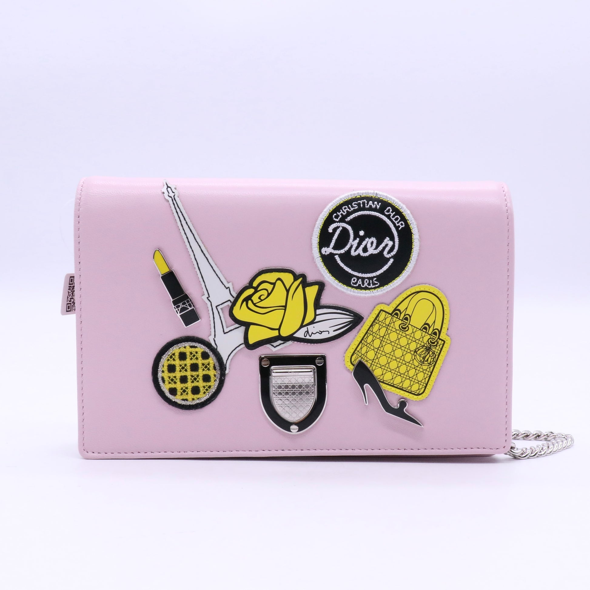 Christian Dior Diorama Wallet on Chain Patch Embellished Leather TWINS LDJ3616