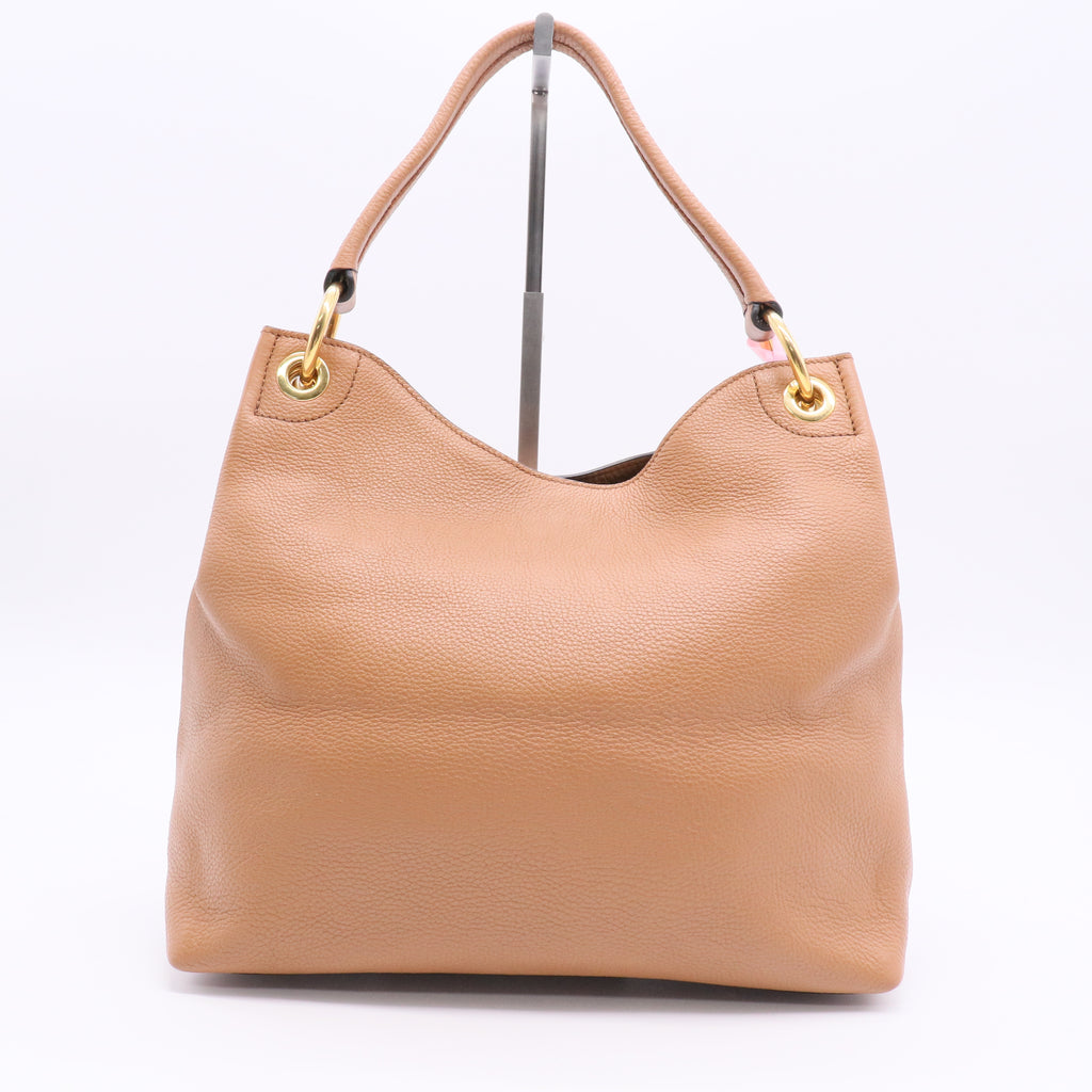 Prada Vitello Phenix Leather Shoulder Bag Twins