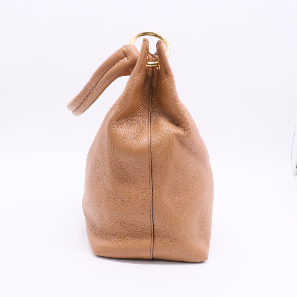 Prada Vitello Phenix Leather Shoulder Bag Twins