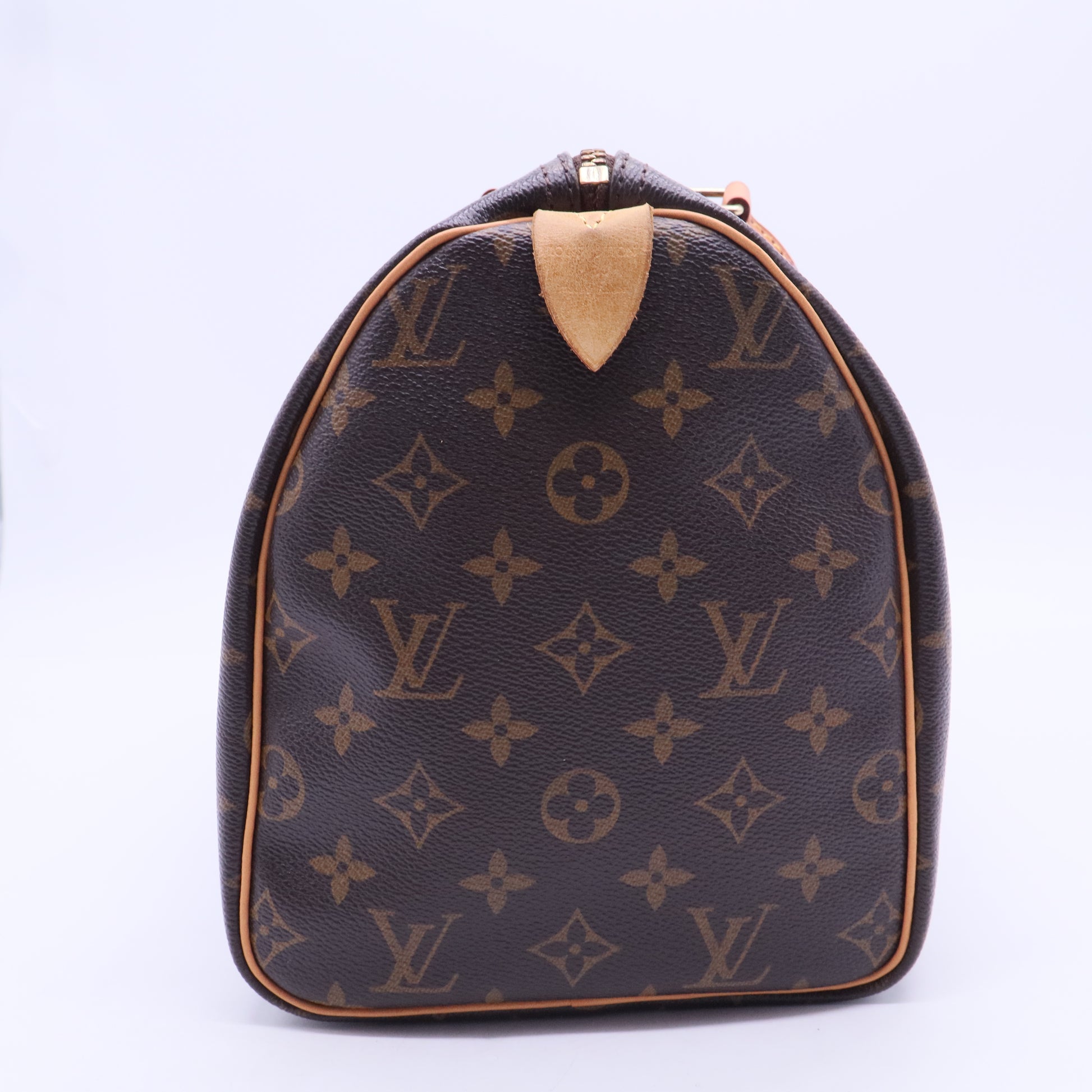 Louis Vuitton Monogram Speedy 30 Handbag Brown B10932 twins