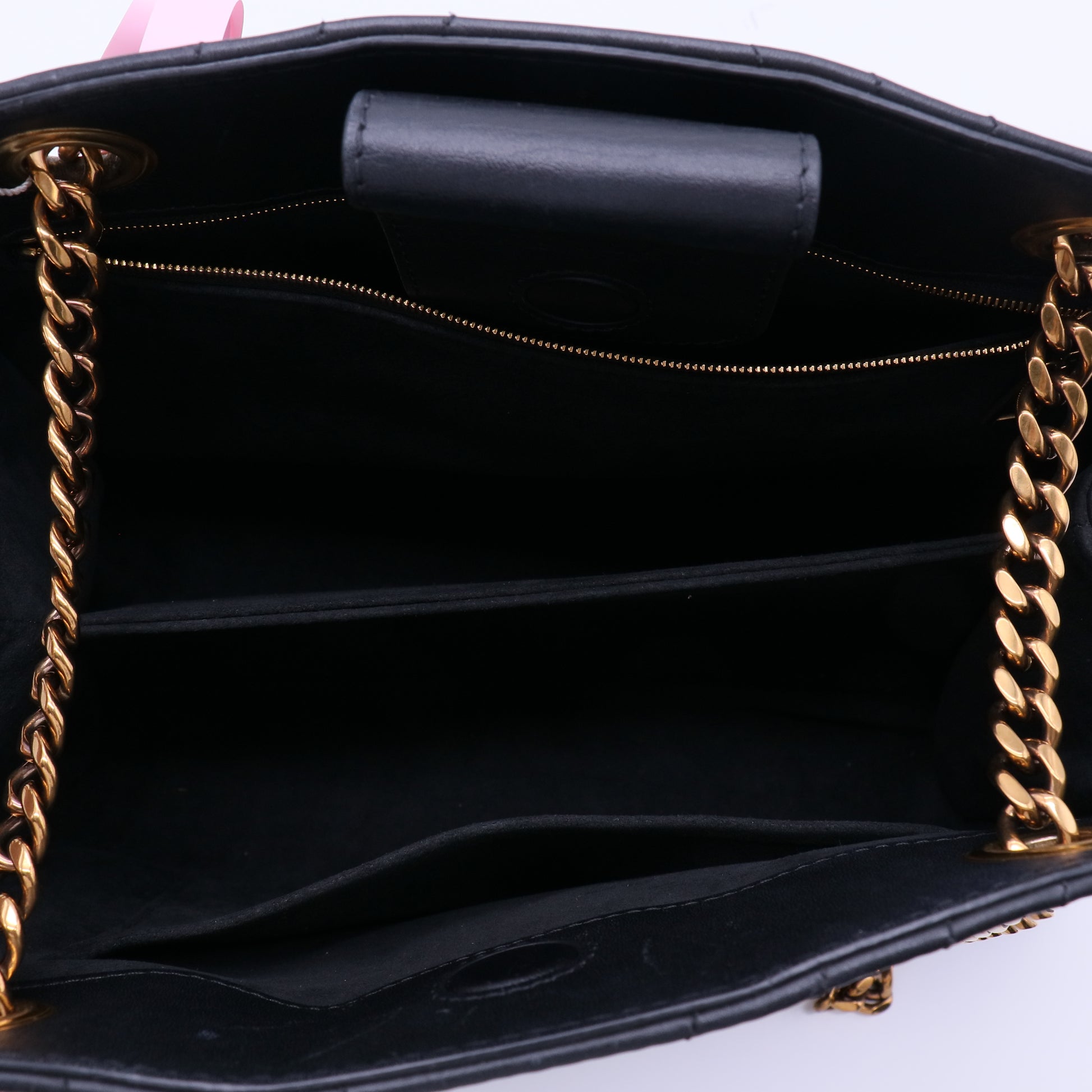 New Wave Chain Tote Quilted Leather Twins LDJ4114