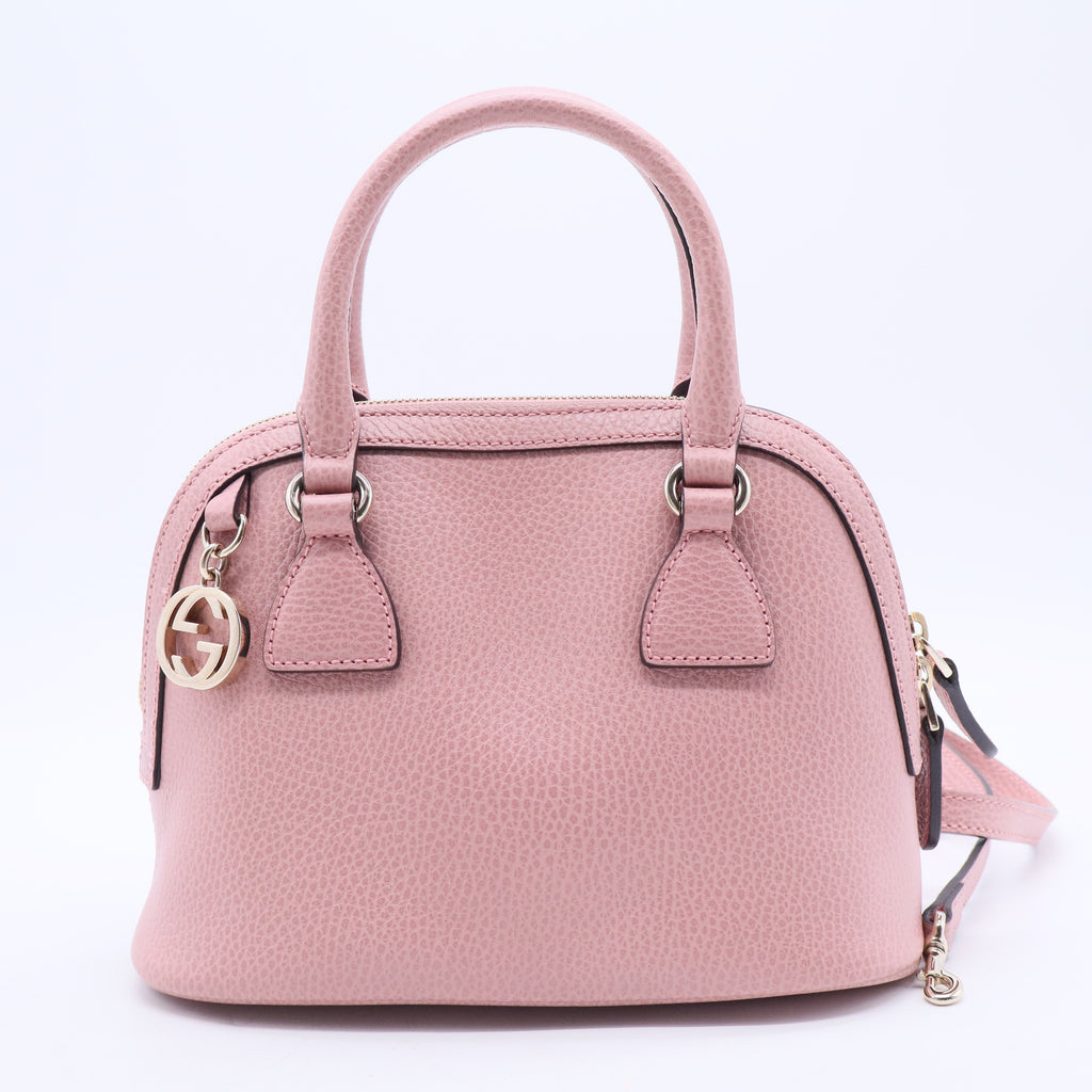  Light Pink Leather Dollar Small GG Charm Dome Bag B20360
