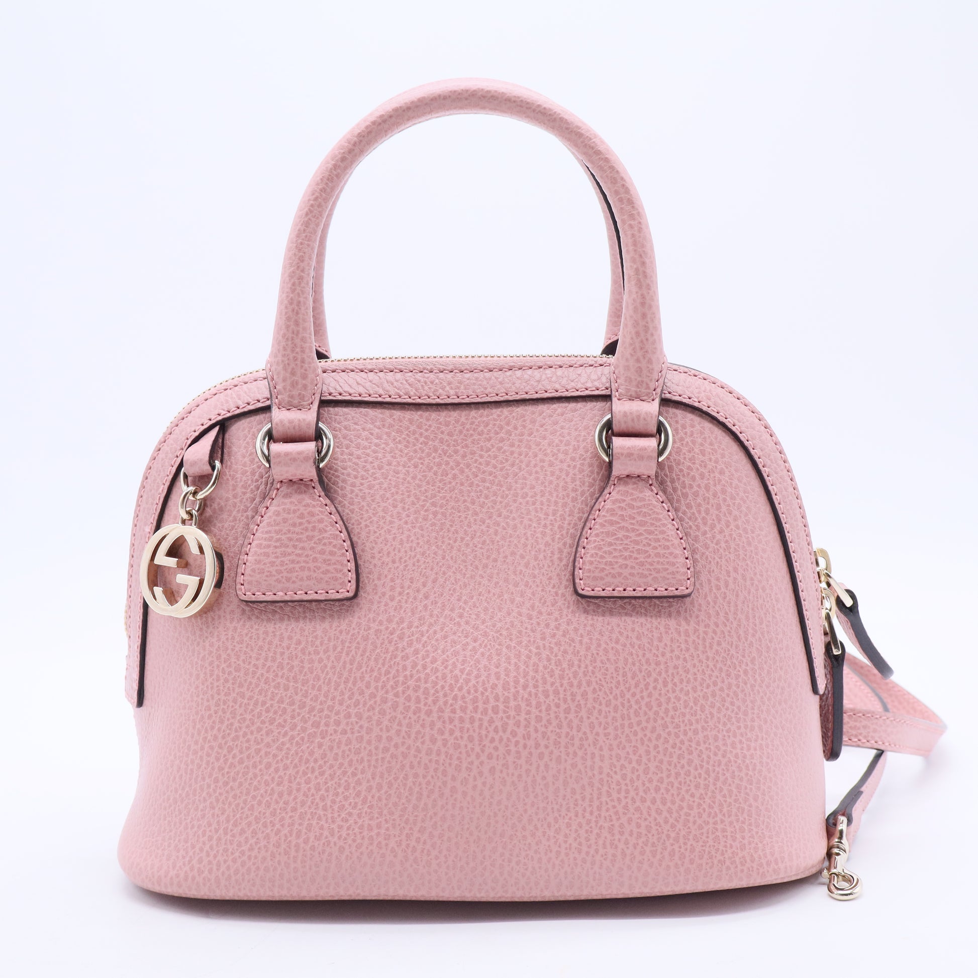  Light Pink Leather Dollar Small GG Charm Dome Bag B20360