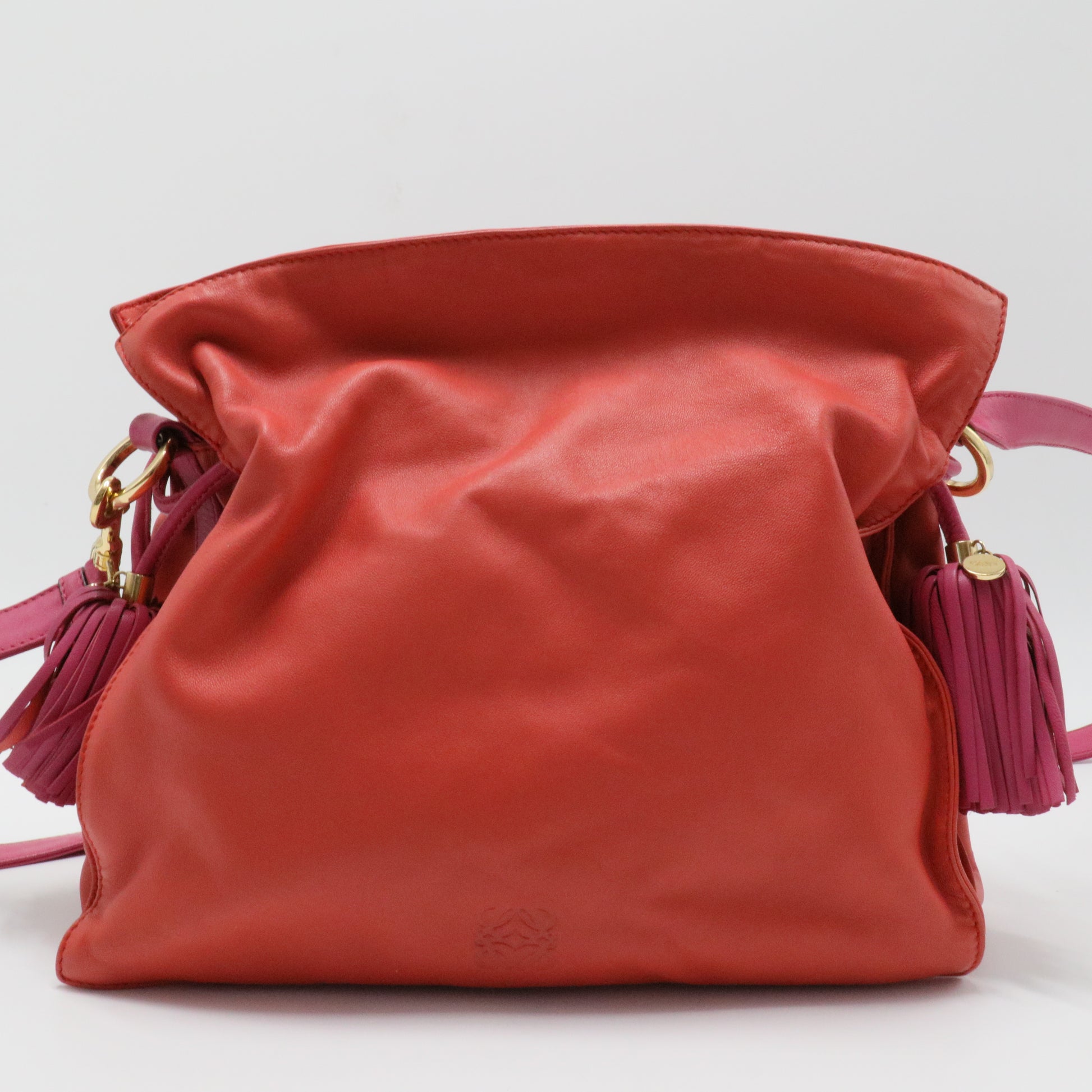 Flamenco Knot Clutch Leather Medium