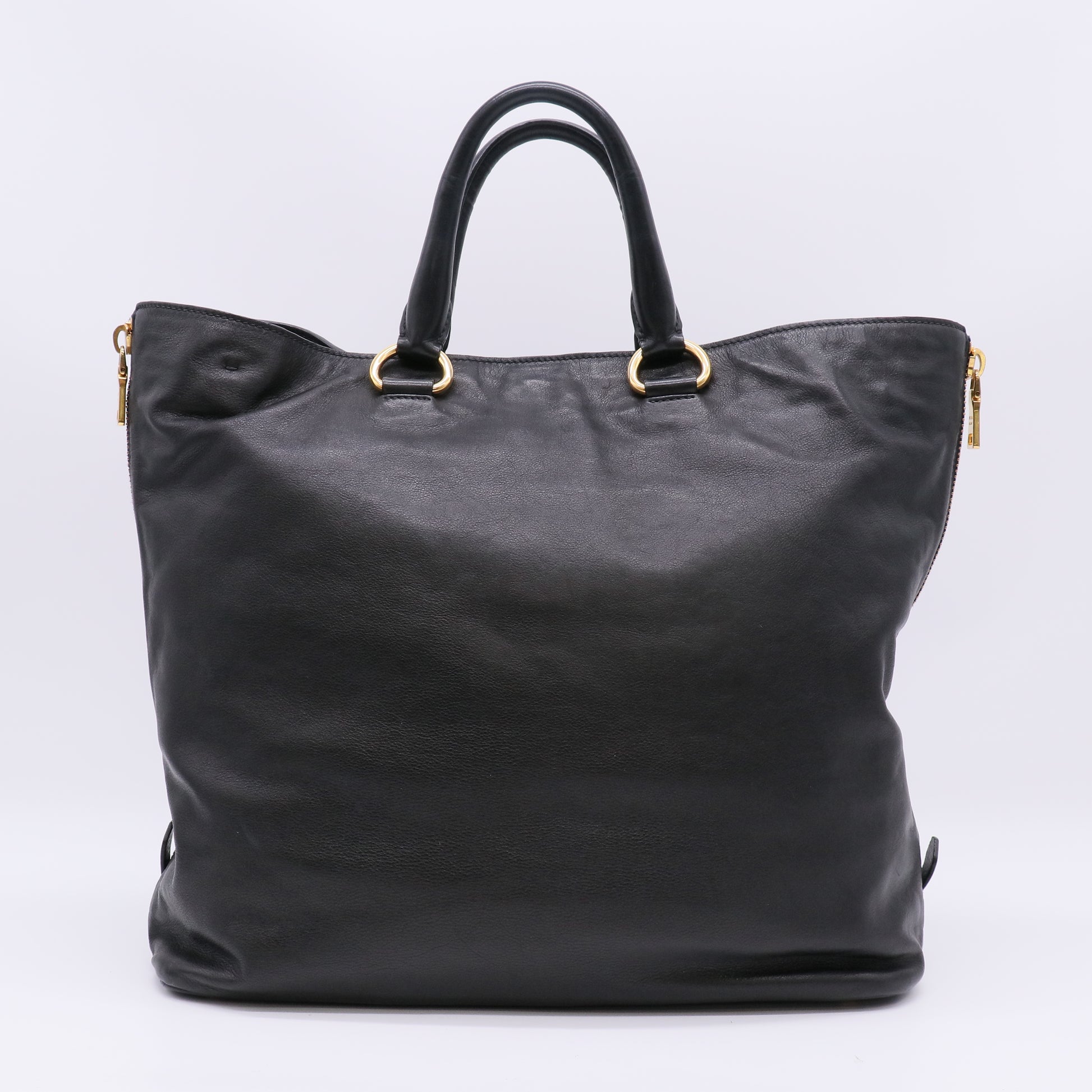 Prada Vitello Daino Leather Large Shopping Tote Bag B23337