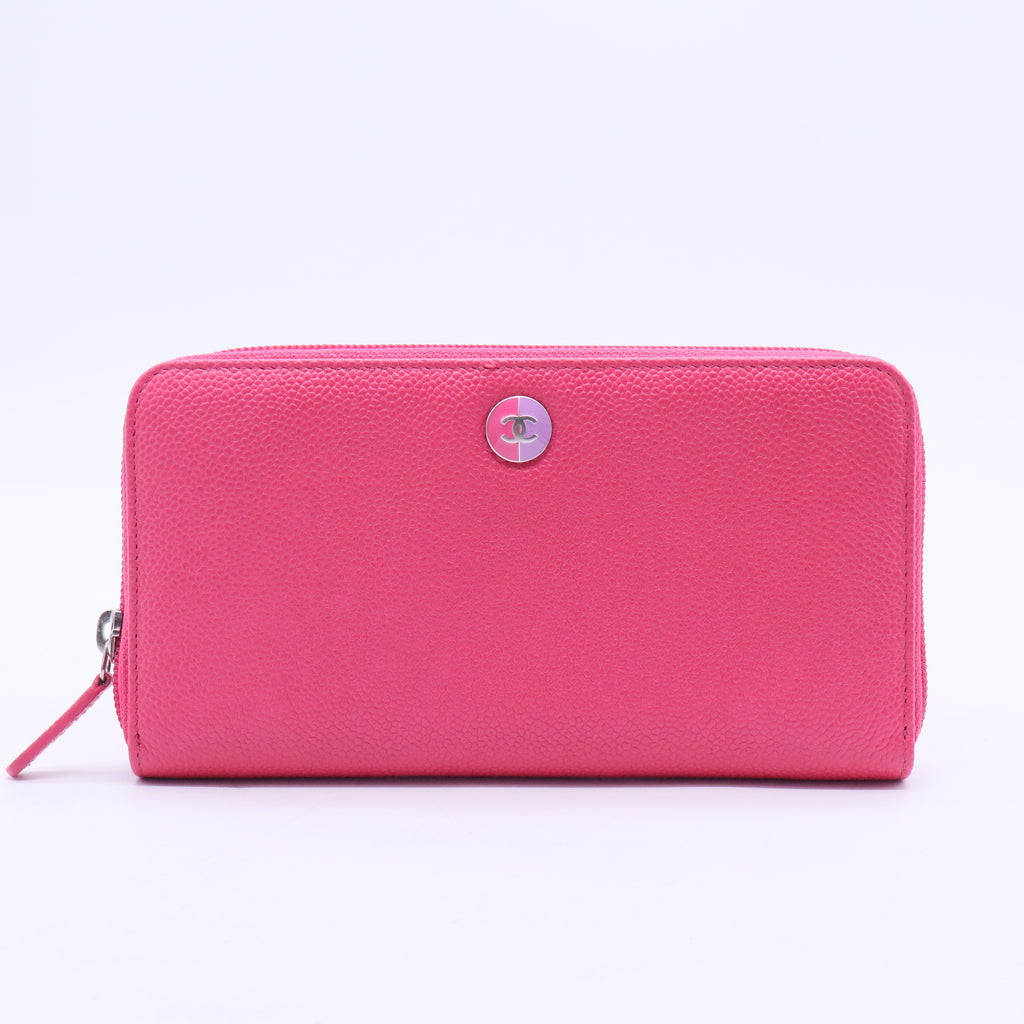 Classic Long Flap Wallet Fuchsia Pink W20297