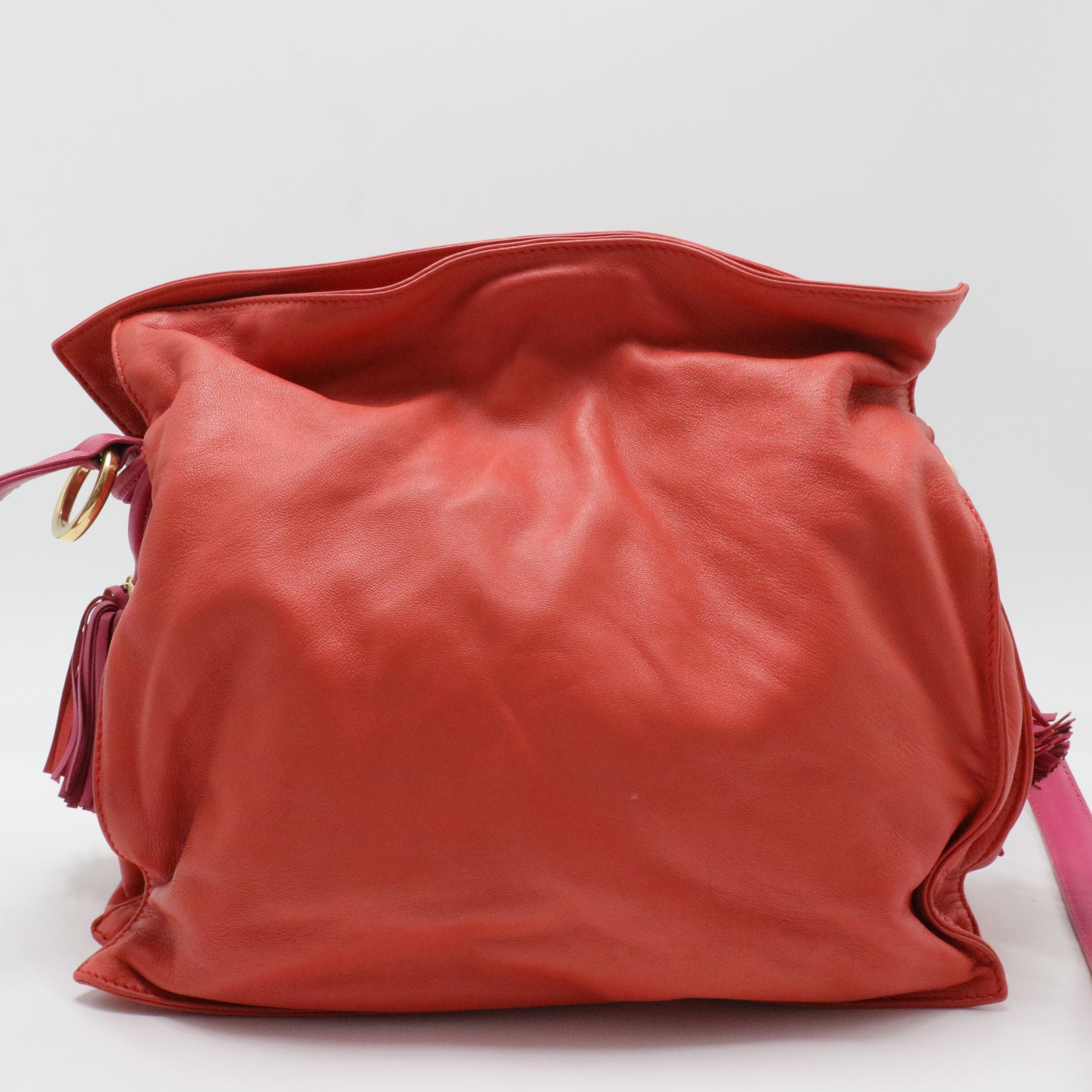 Flamenco Knot Clutch Leather Medium