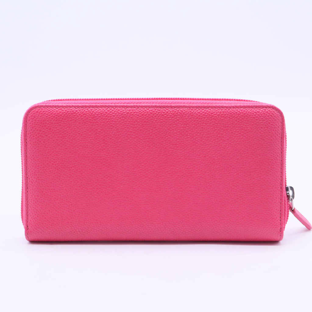 Classic Long Flap Wallet Fuchsia Pink W20297