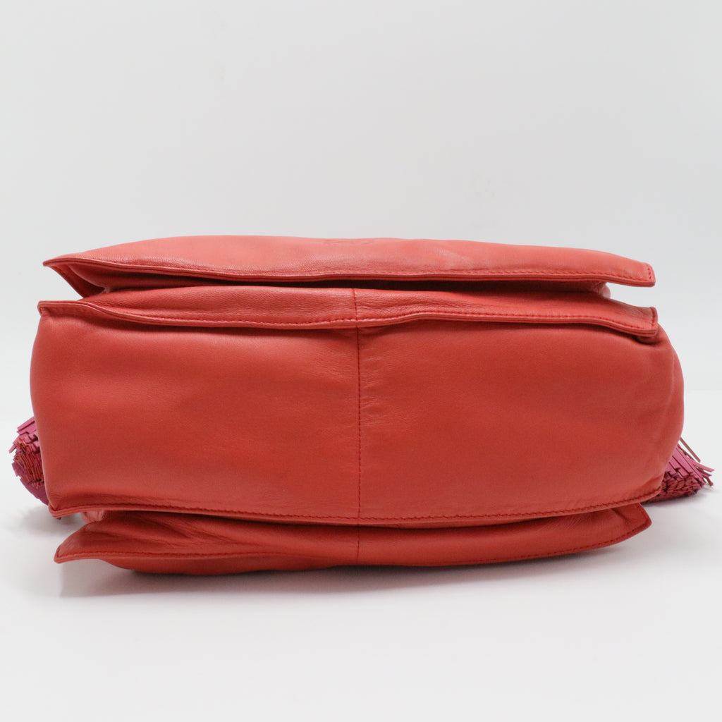 Flamenco Knot Clutch Leather Medium