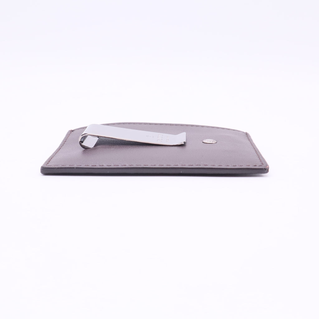 Microguccissima leather card case