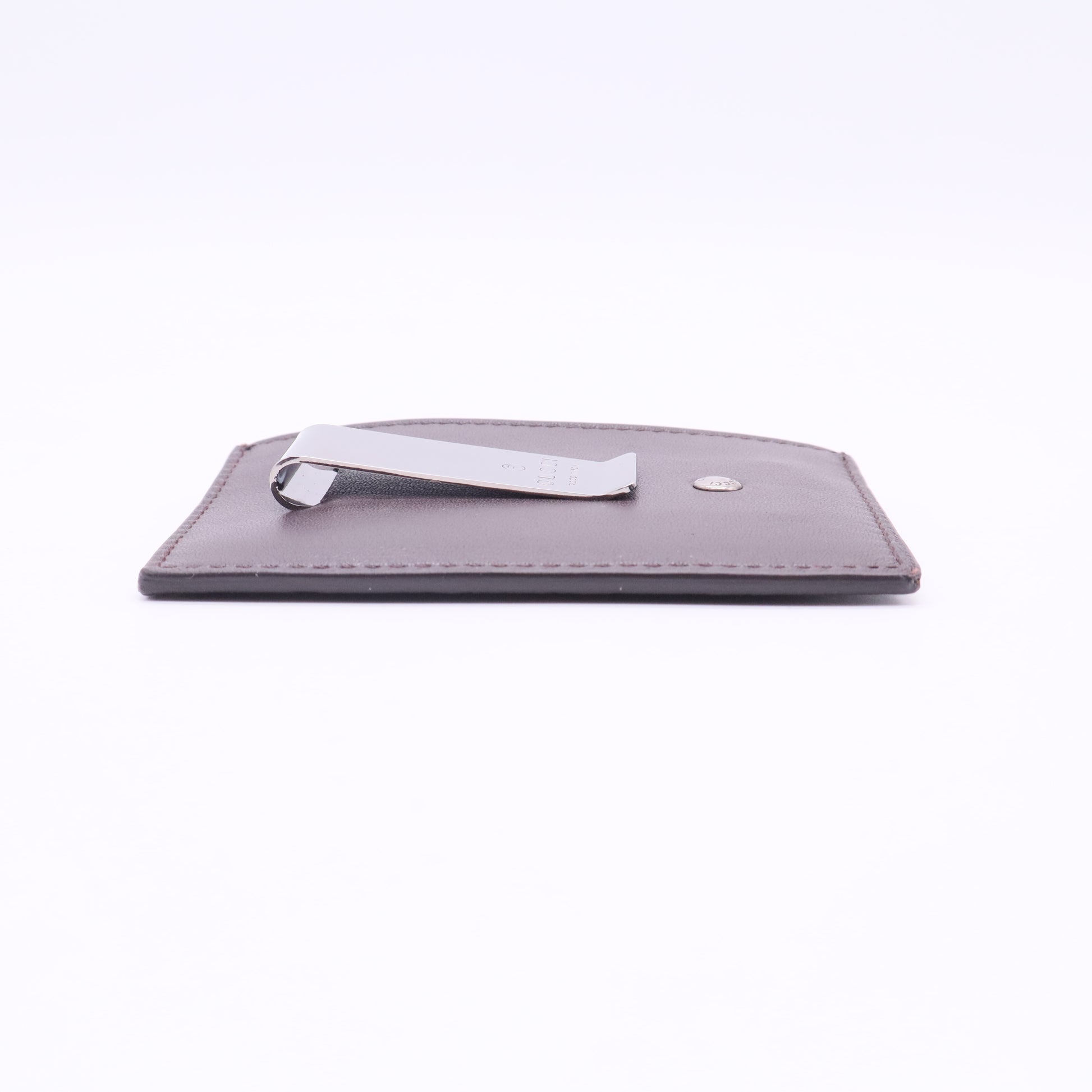 Microguccissima leather card case
