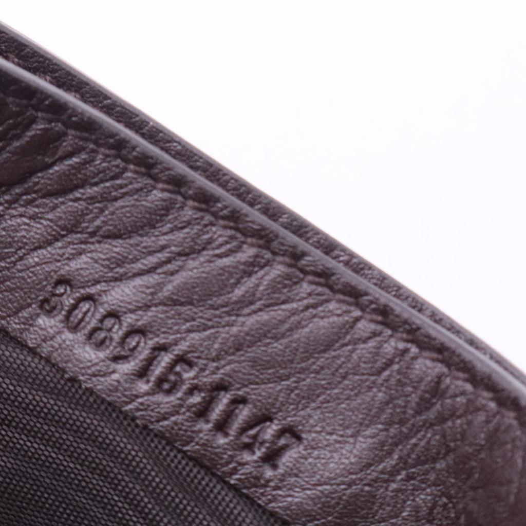 Microguccissima leather card case