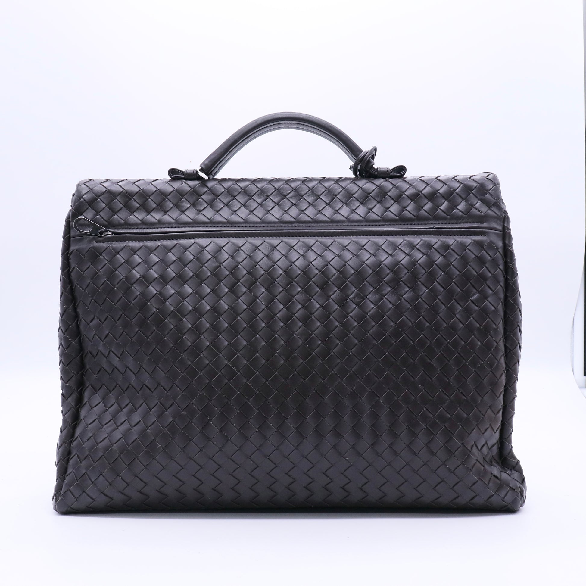 Black Nappa Intrecciato Briefcase Twins LDJ3653