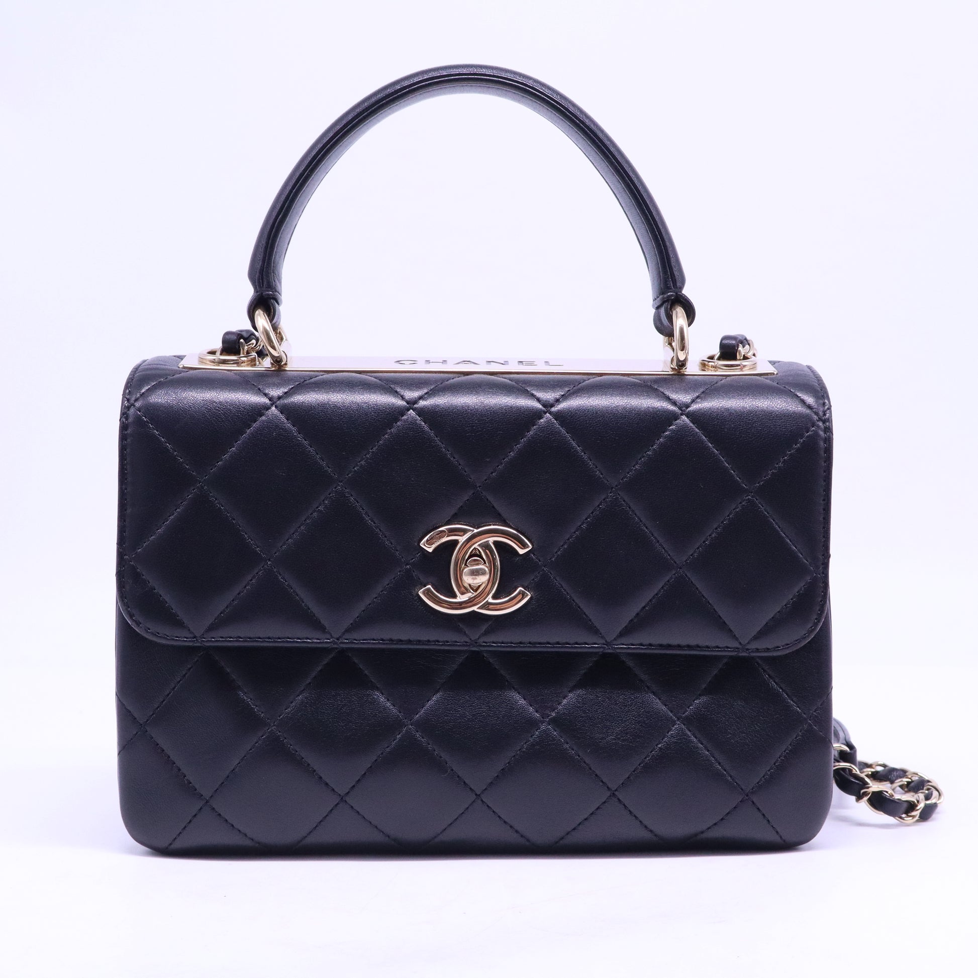 Small Trendy CC Dual Handle Flap Bag B21147