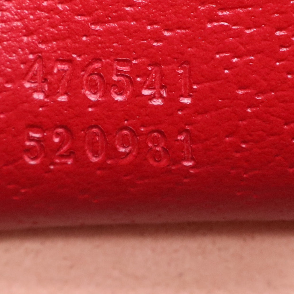 Gucci  GG Supreme Monogram Small Queen Margaret Top Handle Bag Red twins