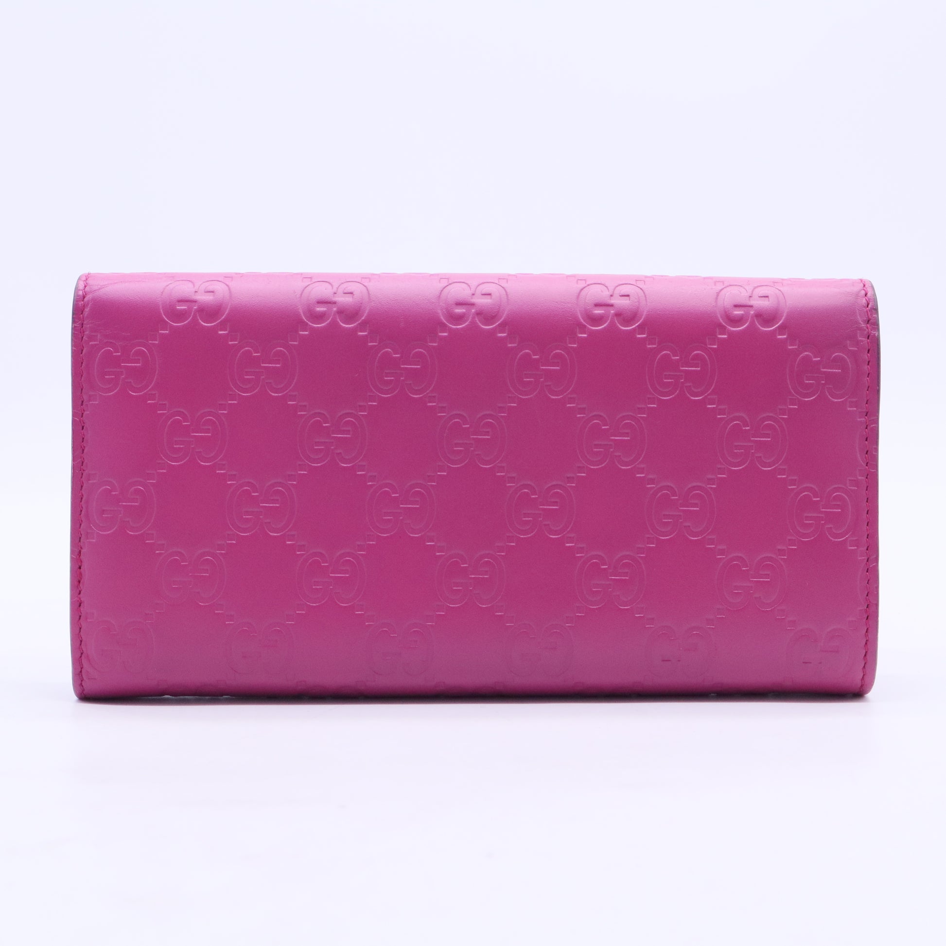 Bow Continental Wallet Guccissima Leather W20350