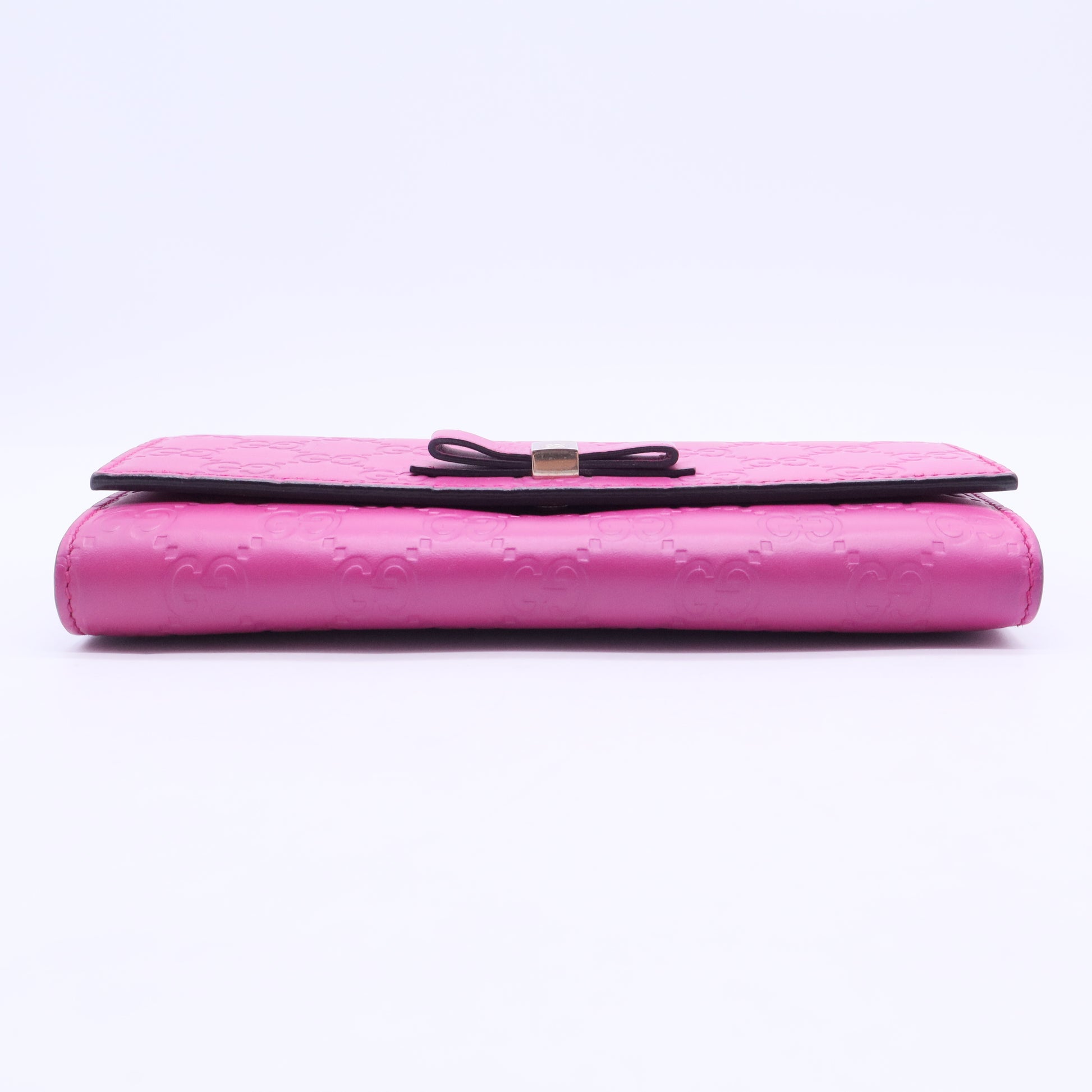 Bow Continental Wallet Guccissima Leather W20350