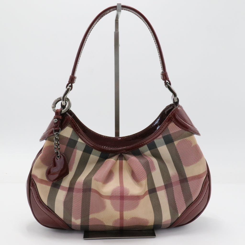 Patent Supernova Check Hearts Hobo White