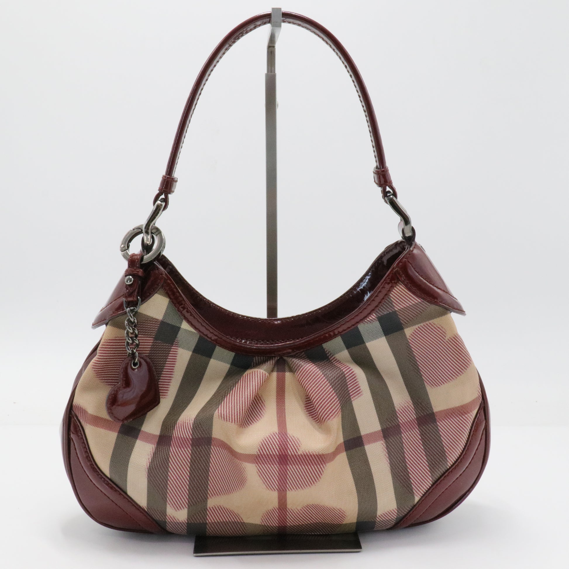 Patent Supernova Check Hearts Hobo White