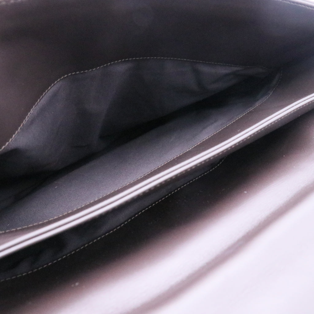 Black Nappa Intrecciato Briefcase Twins LDJ3653