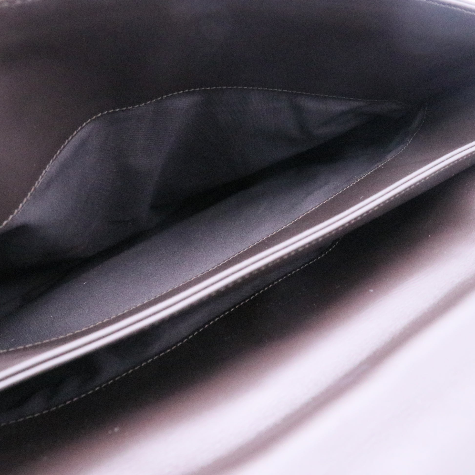 Black Nappa Intrecciato Briefcase Twins LDJ3653