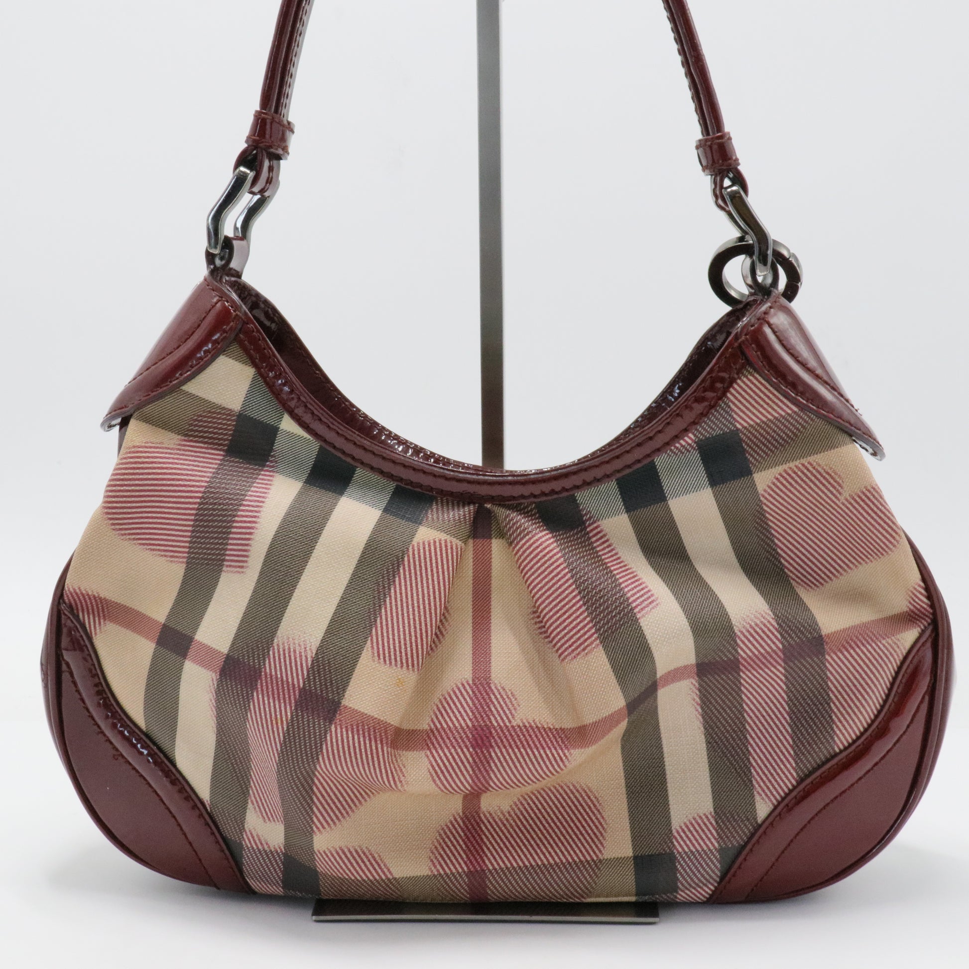 Patent Supernova Check Hearts Hobo White
