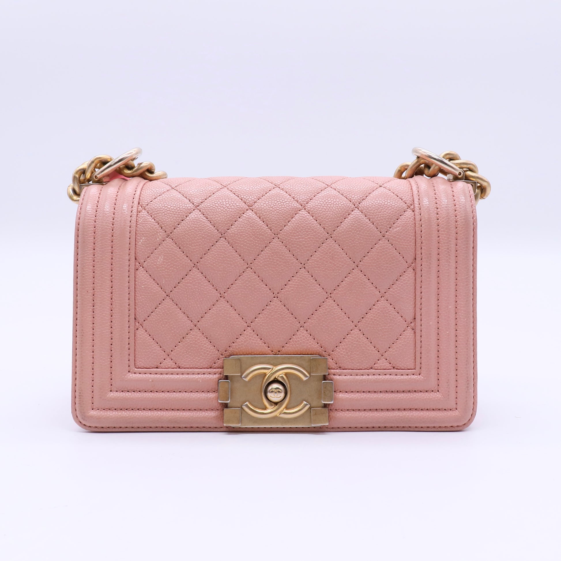 Boy Flap Bag Quilted Caviar Small Twins LDJ3677