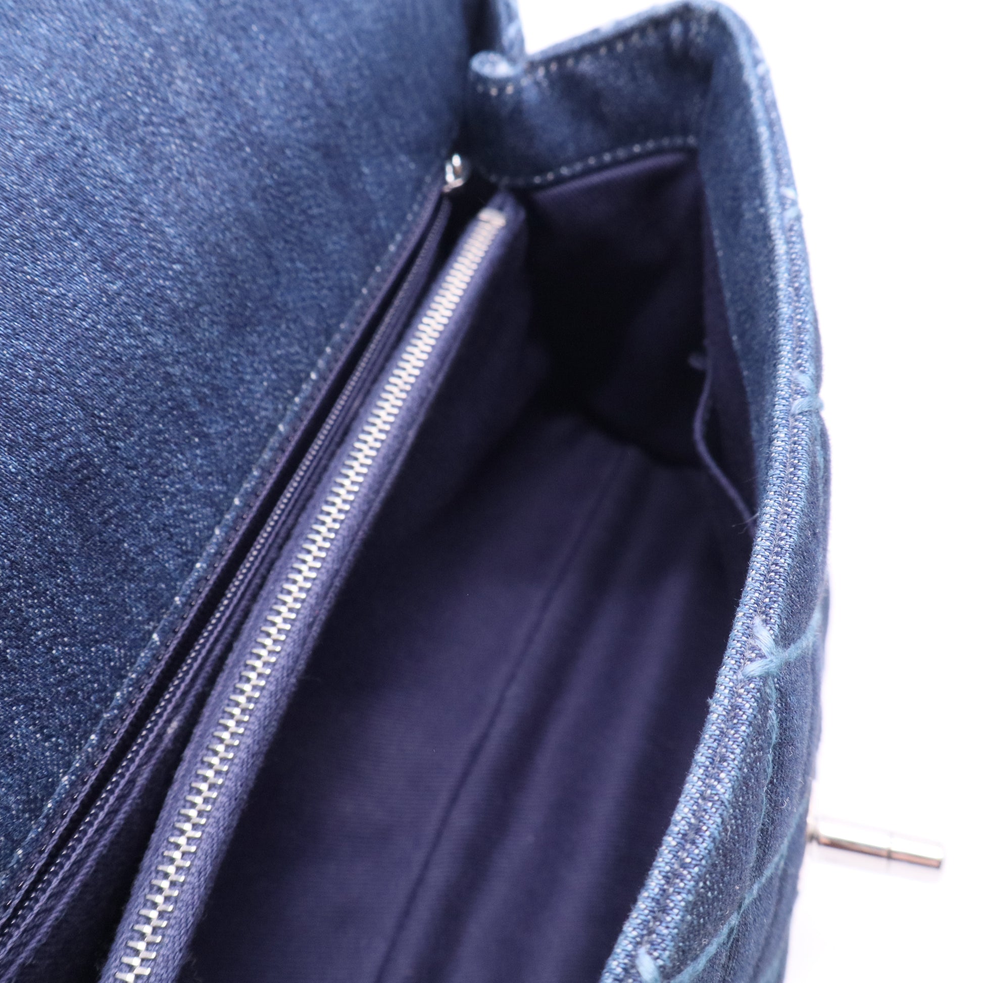 Coco Handle Denim/Leather Blue Small