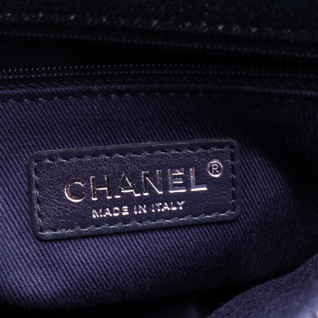 Coco Handle Denim/Leather Blue Small