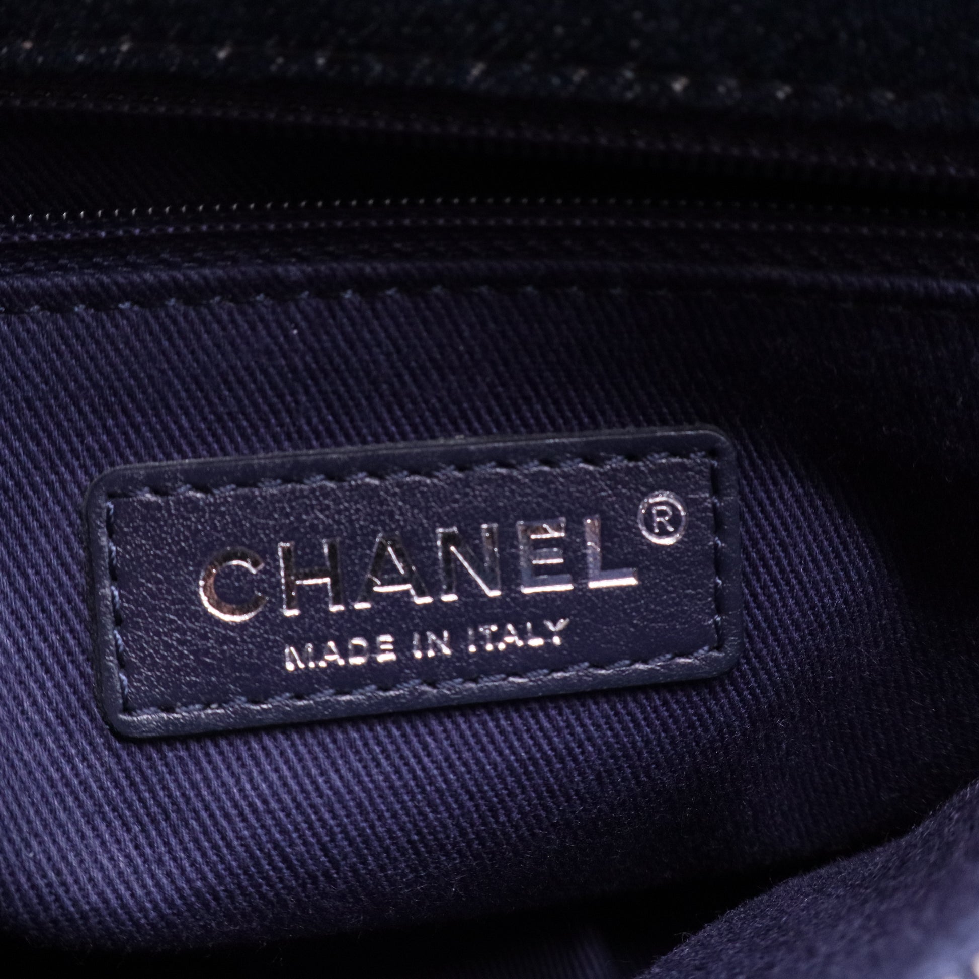 Coco Handle Denim/Leather Blue Small
