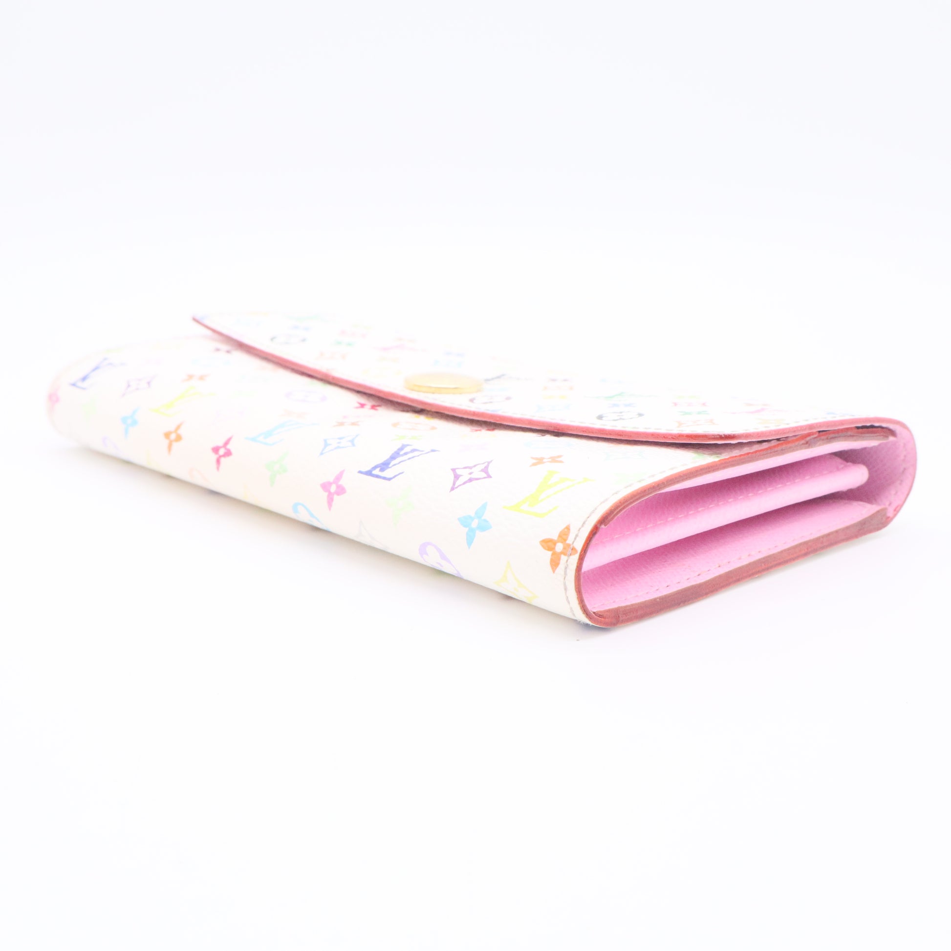 Multicolore Monogram Pattern Sarah Wallet