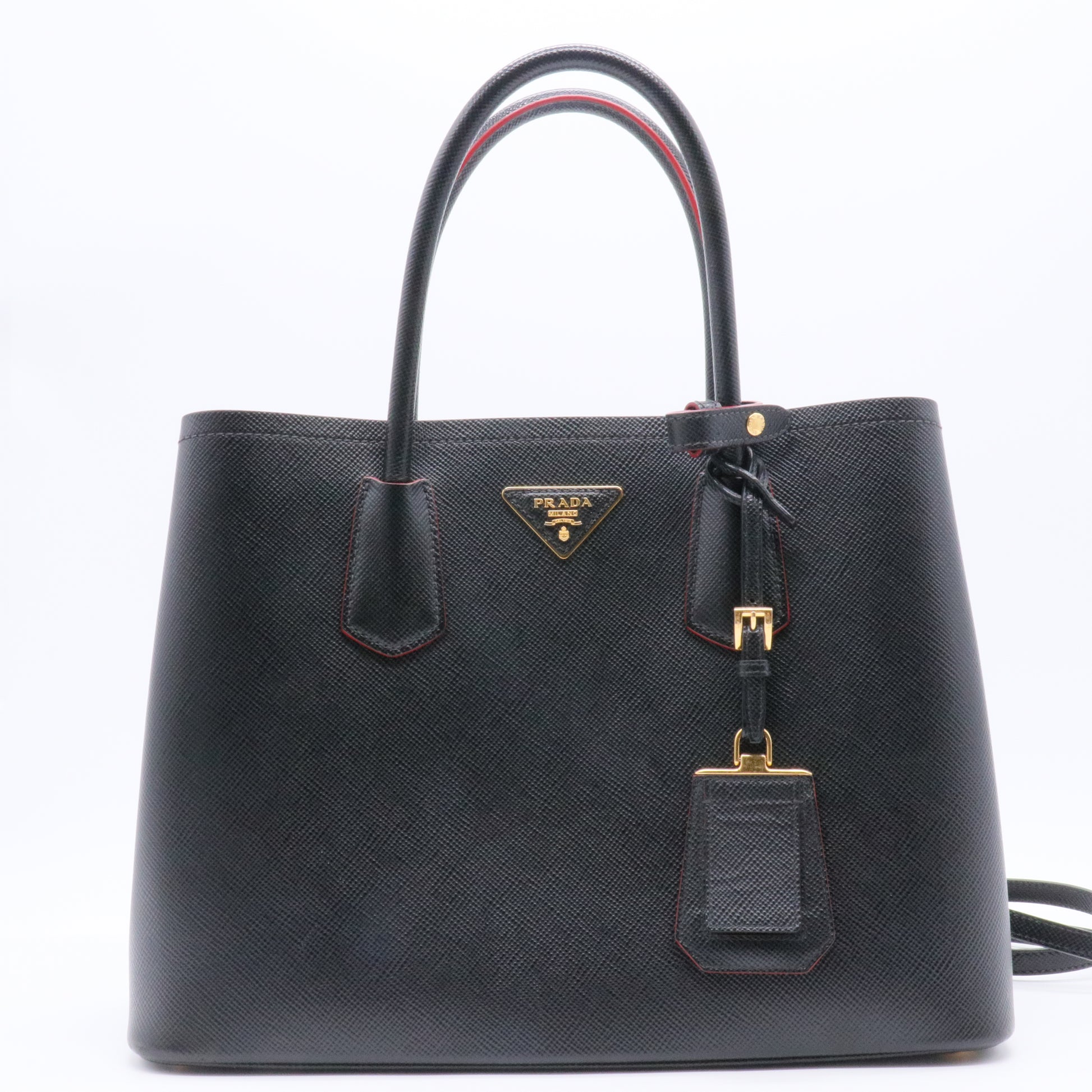 Cuir Double Tote Saffiano Leather twins