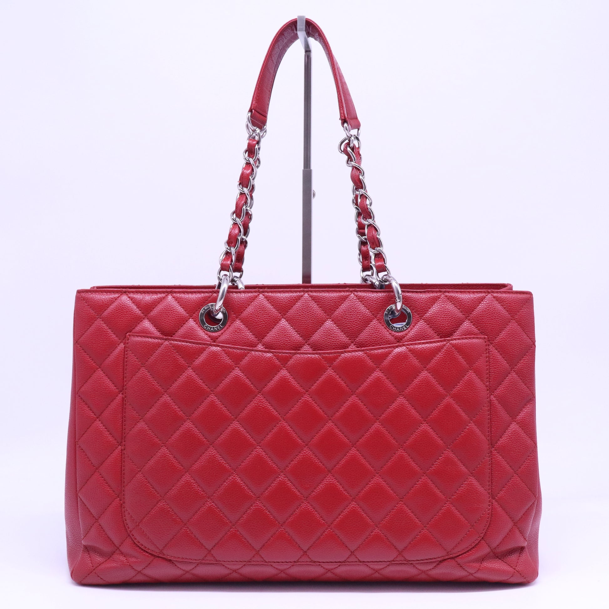 Grand Shopping Tote Quilted Caviar XL B20874