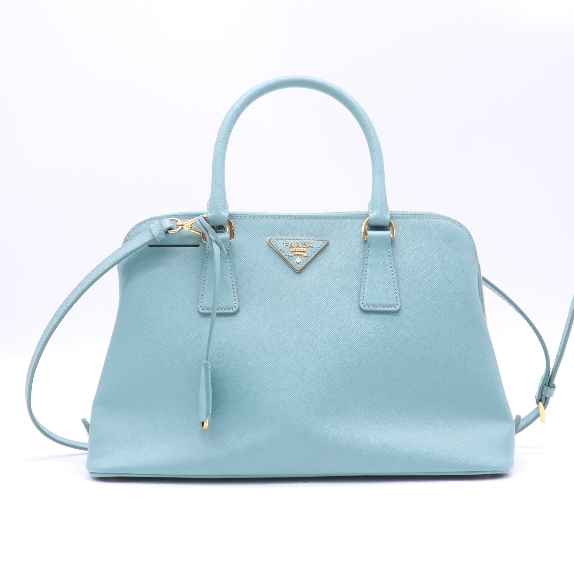 Prada Anice Saffiano Leather Top Handle Bag Twins B23302