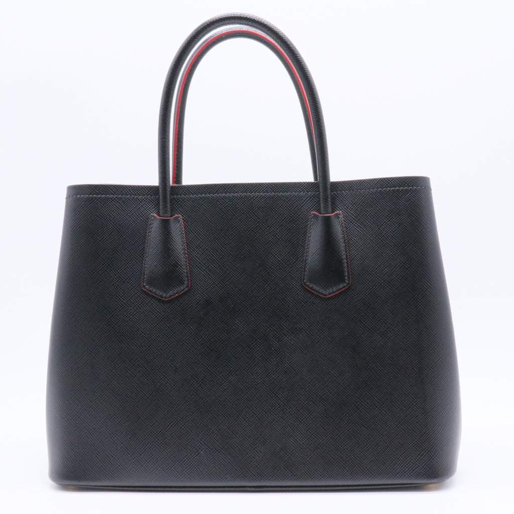 Cuir Double Tote Saffiano Leather twins