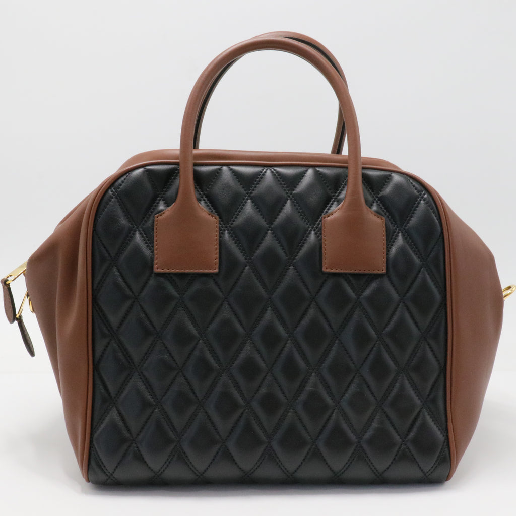 Handbag Burberry camel in leather