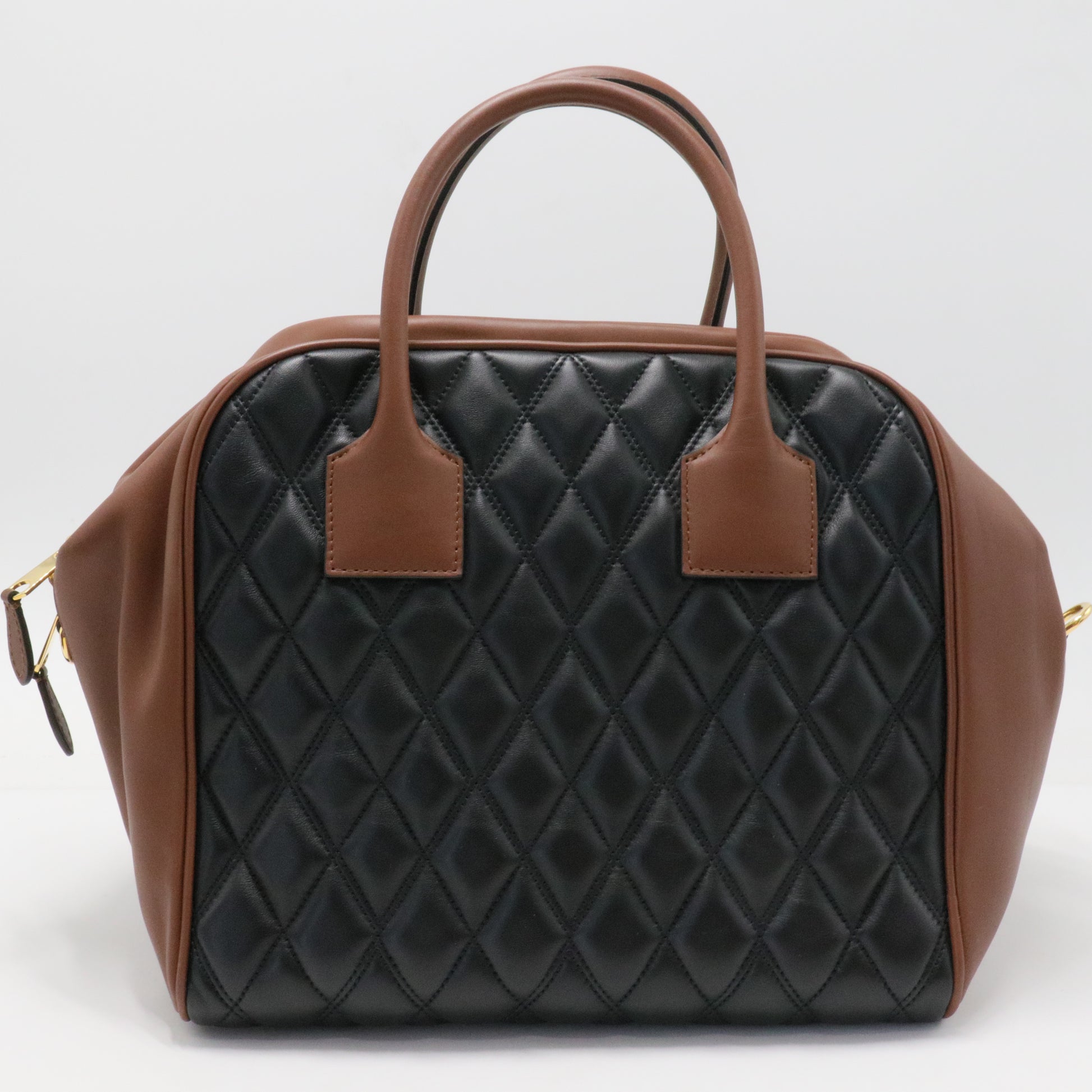 Handbag Burberry camel in leather