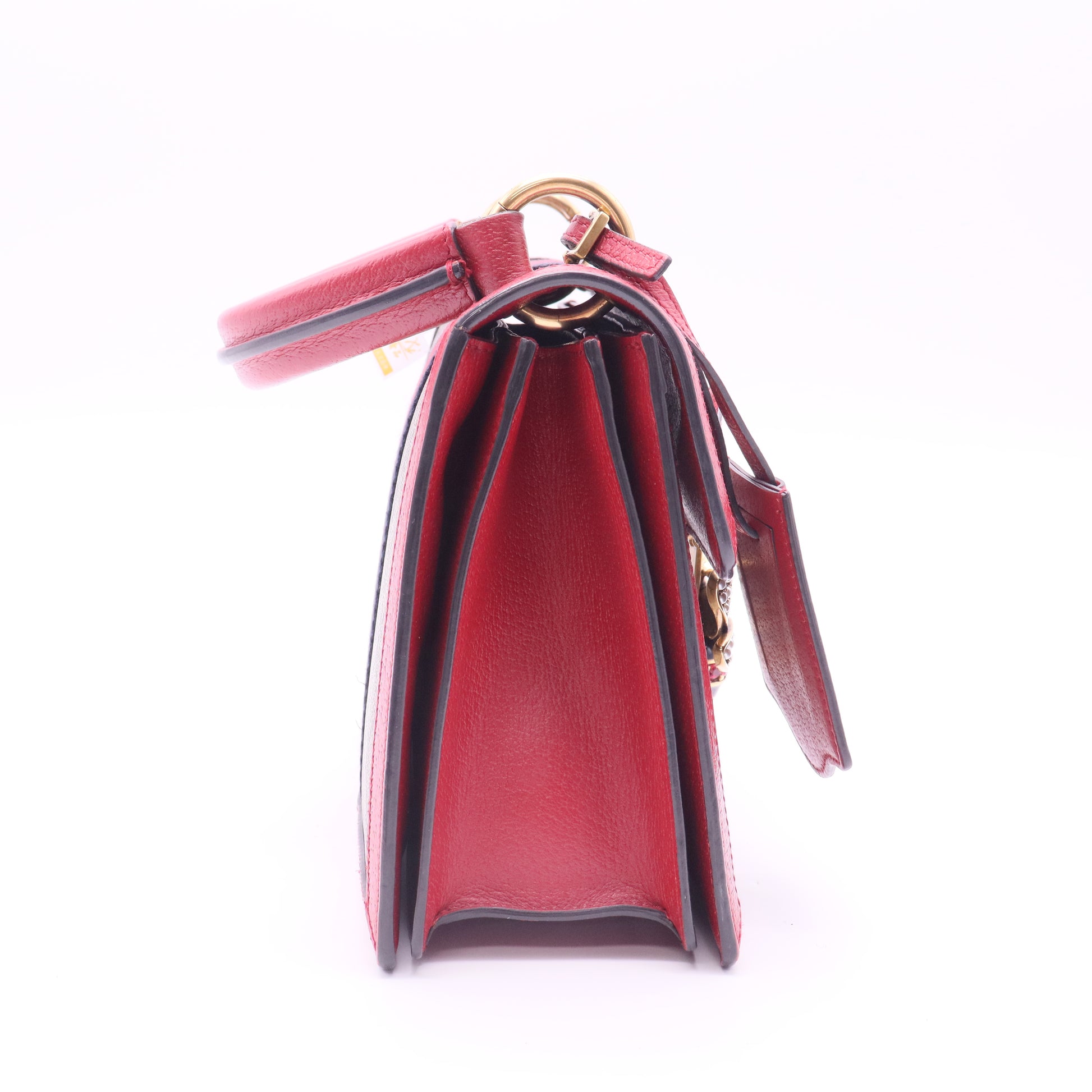 Gucci  GG Supreme Monogram Small Queen Margaret Top Handle Bag Red twins