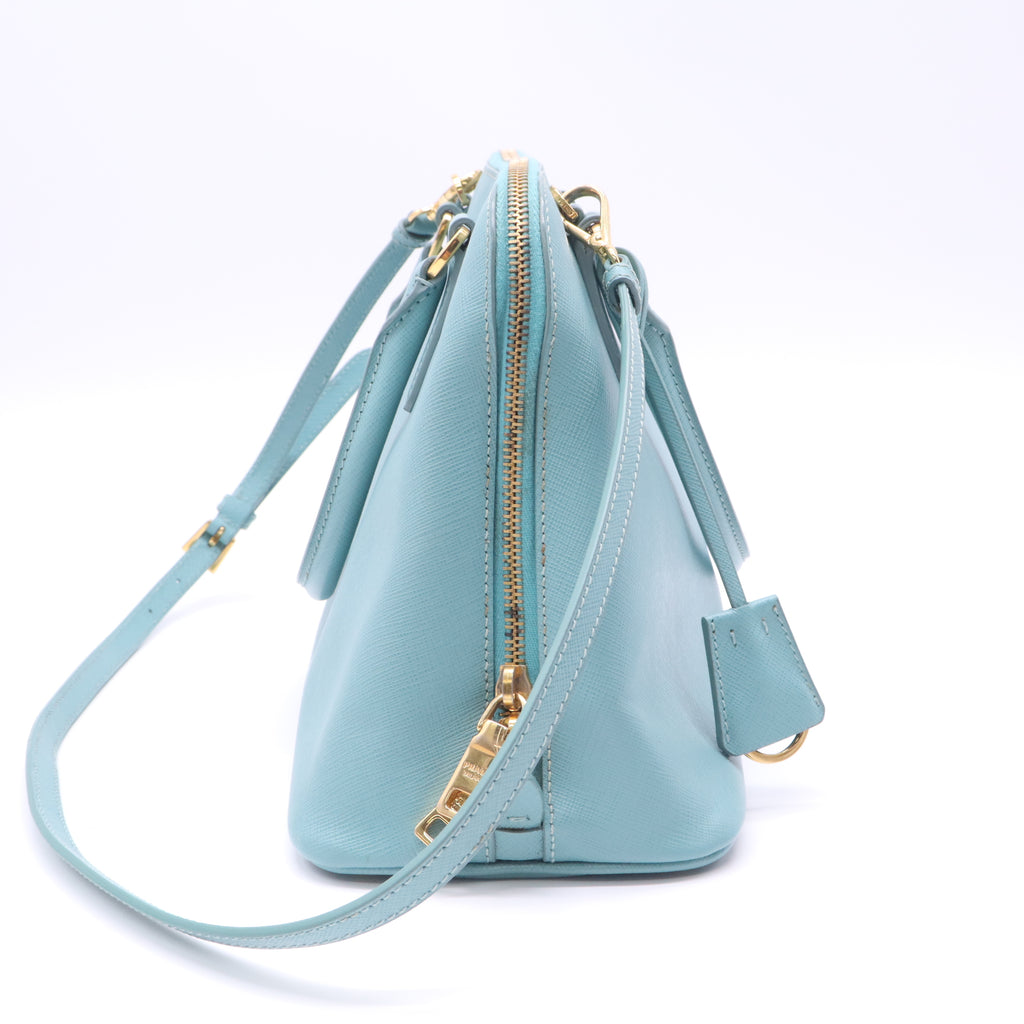 Prada Anice Saffiano Leather Top Handle Bag Twins B23302