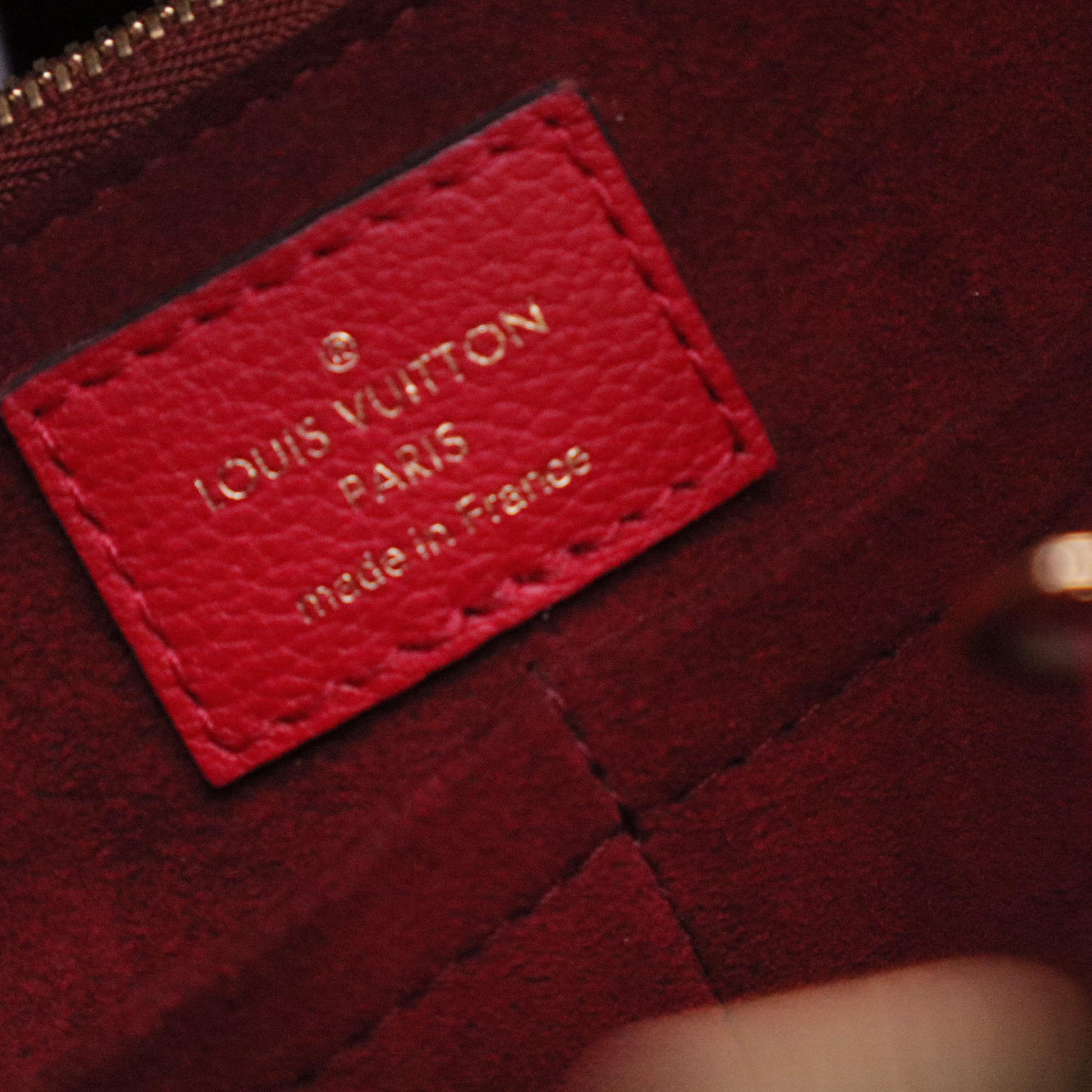 Calfskin Monogram Kimono Tote Cherry