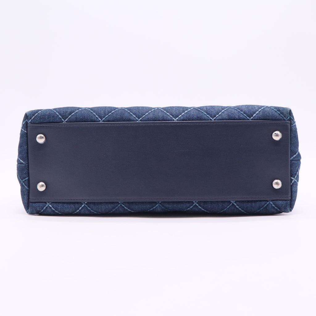 Coco Handle Denim/Leather Blue Small