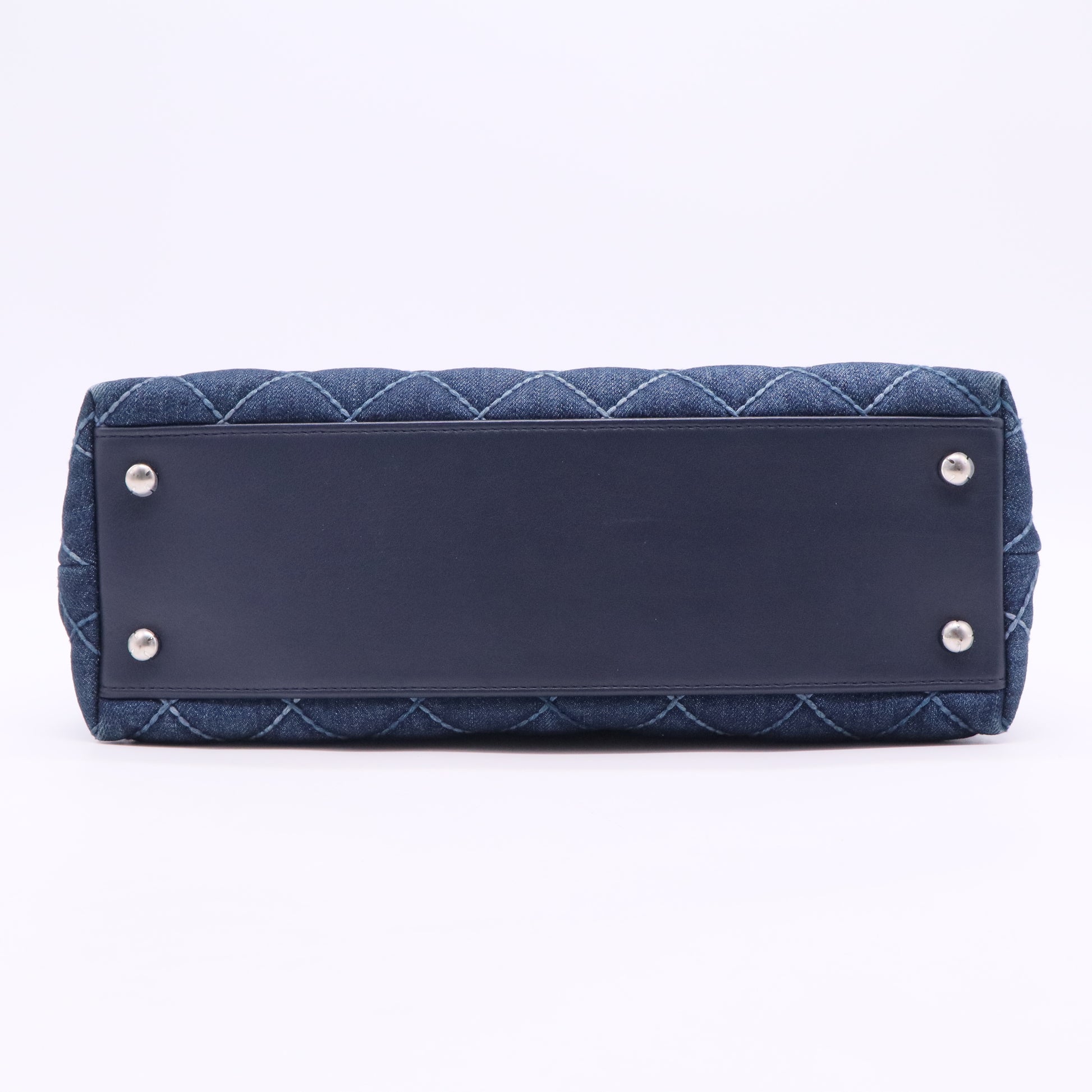Coco Handle Denim/Leather Blue Small