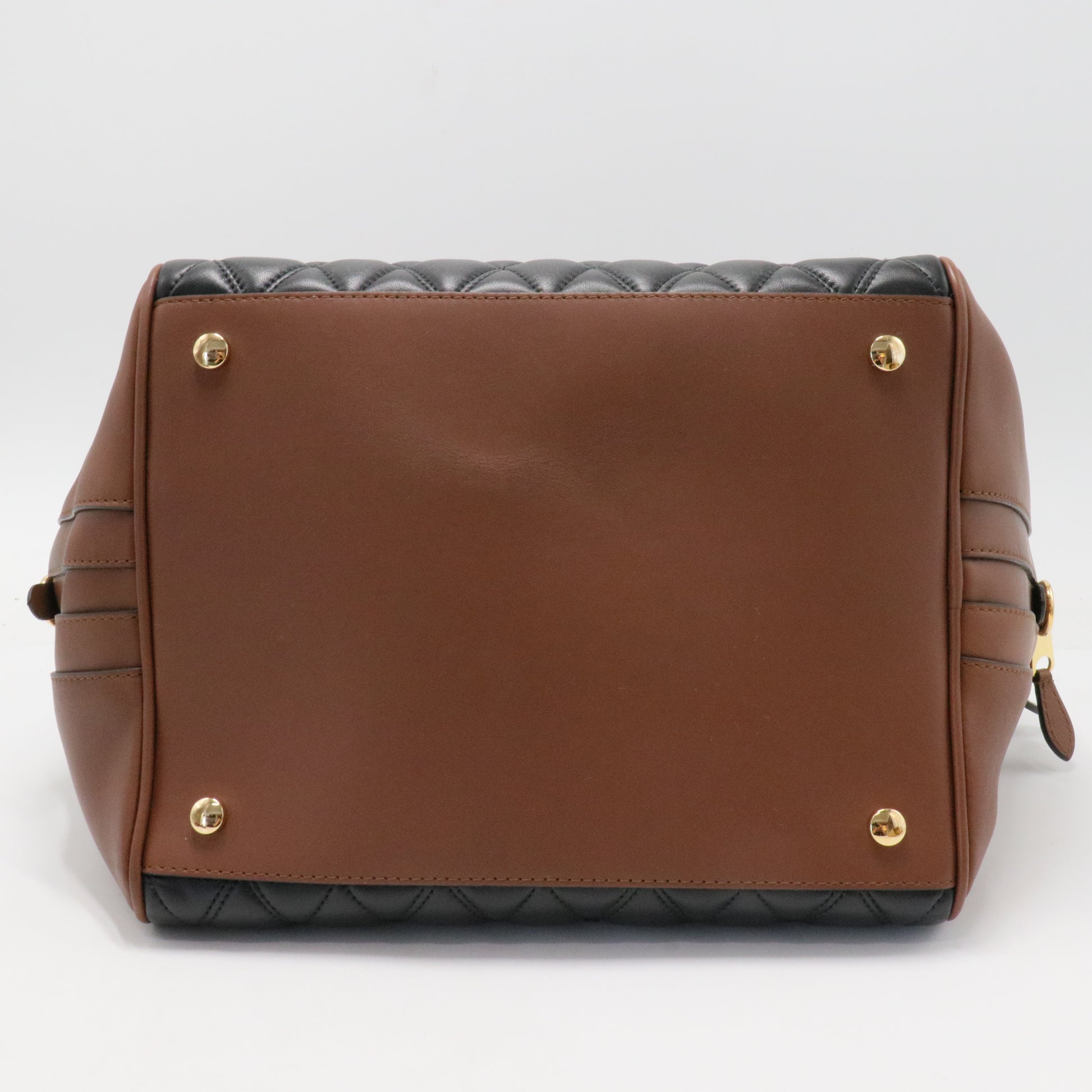 Handbag Burberry camel in leather